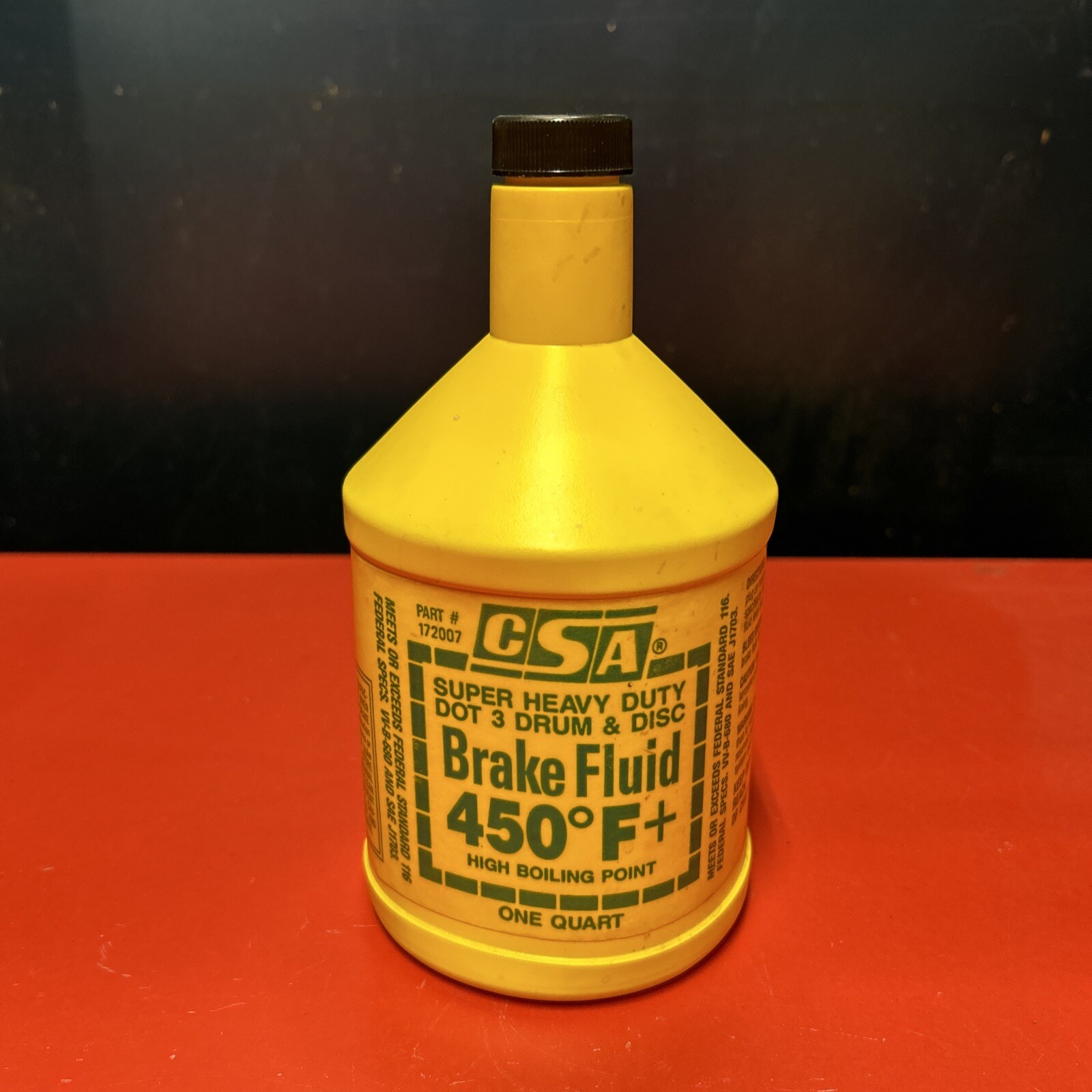 CSA Super Heavy Duty Brake Fluid DOT 3 Quart 32 Oz. 127007 (450°+)