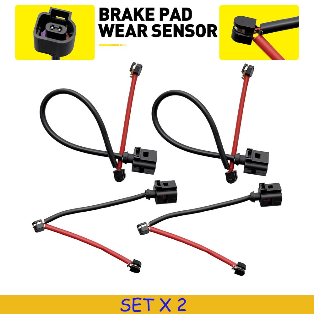 8PCS Brake Pad Wear Sensor For Porsche Cayenne Panamera 2011-2016 Front & Rear