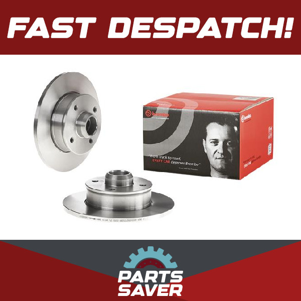 2x Brake Discs Pair Solid fits VW VENTO 1H2 2.0 Rear 91 to 98 226mm Set Brembo