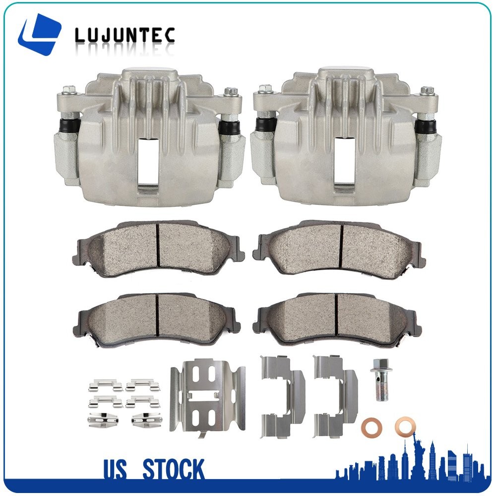 Brake Calipers And Ceramic Brake Pads Rear For 1998-2004 Chevrolet S10