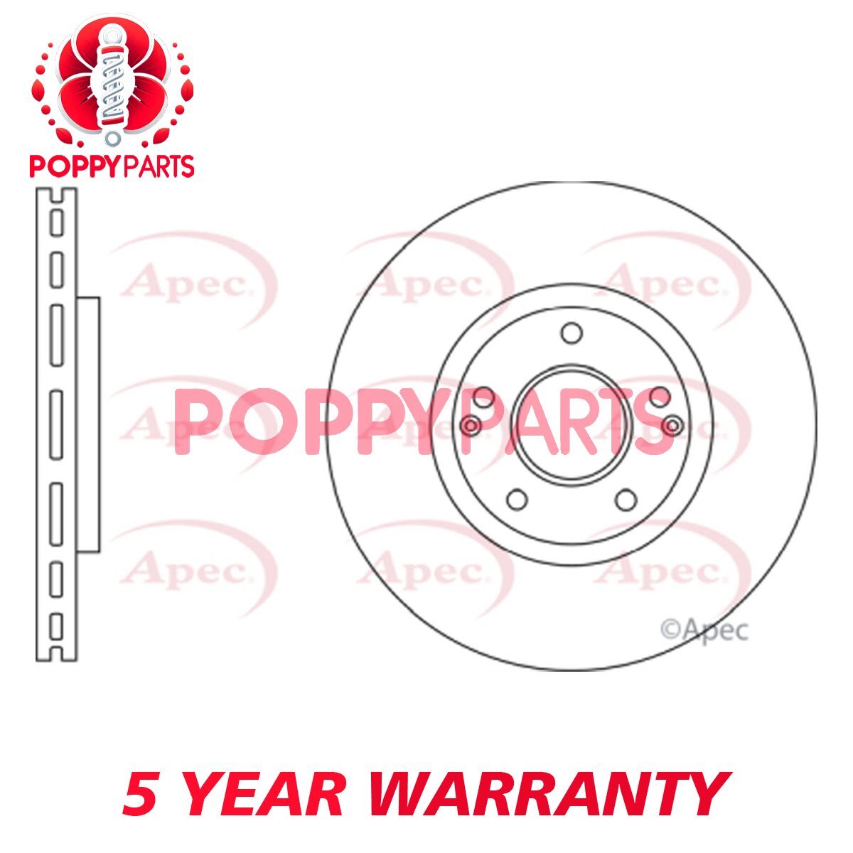 Fits Ssangyong Tivoli 2015- XLV 2016- 1.6 D GCP Front Brake Disc 4144135001