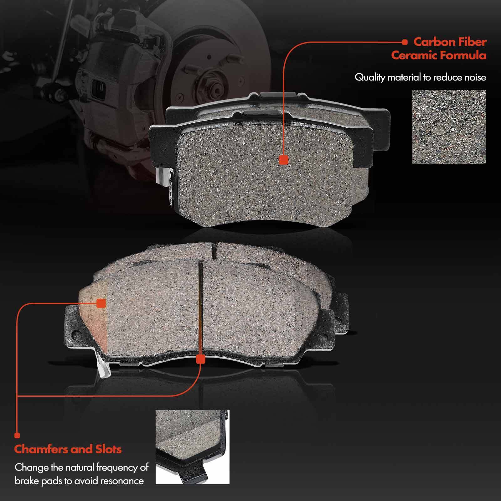 Front & Rear Drilled Rotors & Ceramic Brake Pads for Acura Integra 97-98 00-01