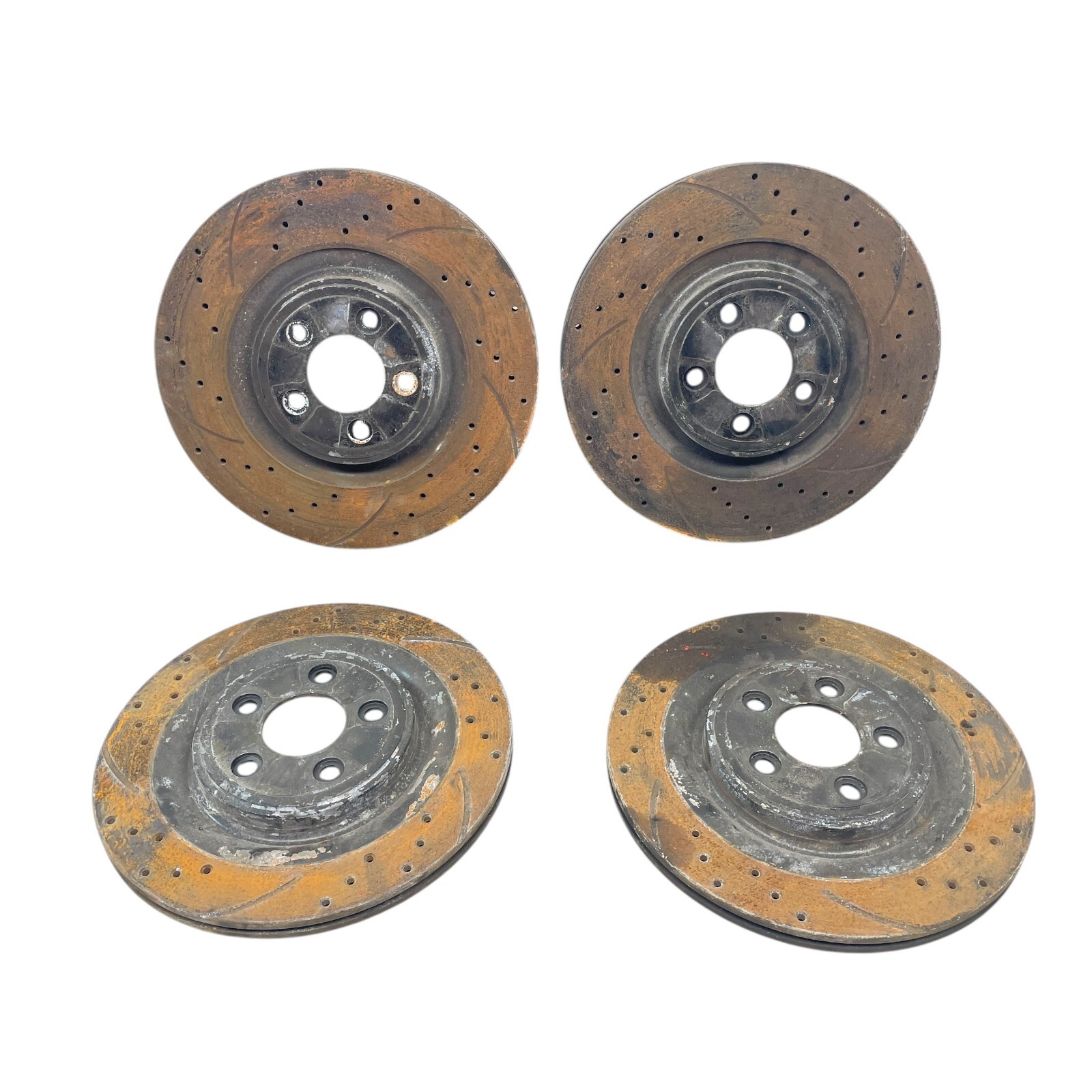 10-15 Jaguar XF X250 Front & Rear Left & Right Brake Rotor Disk Set of 4 OEM