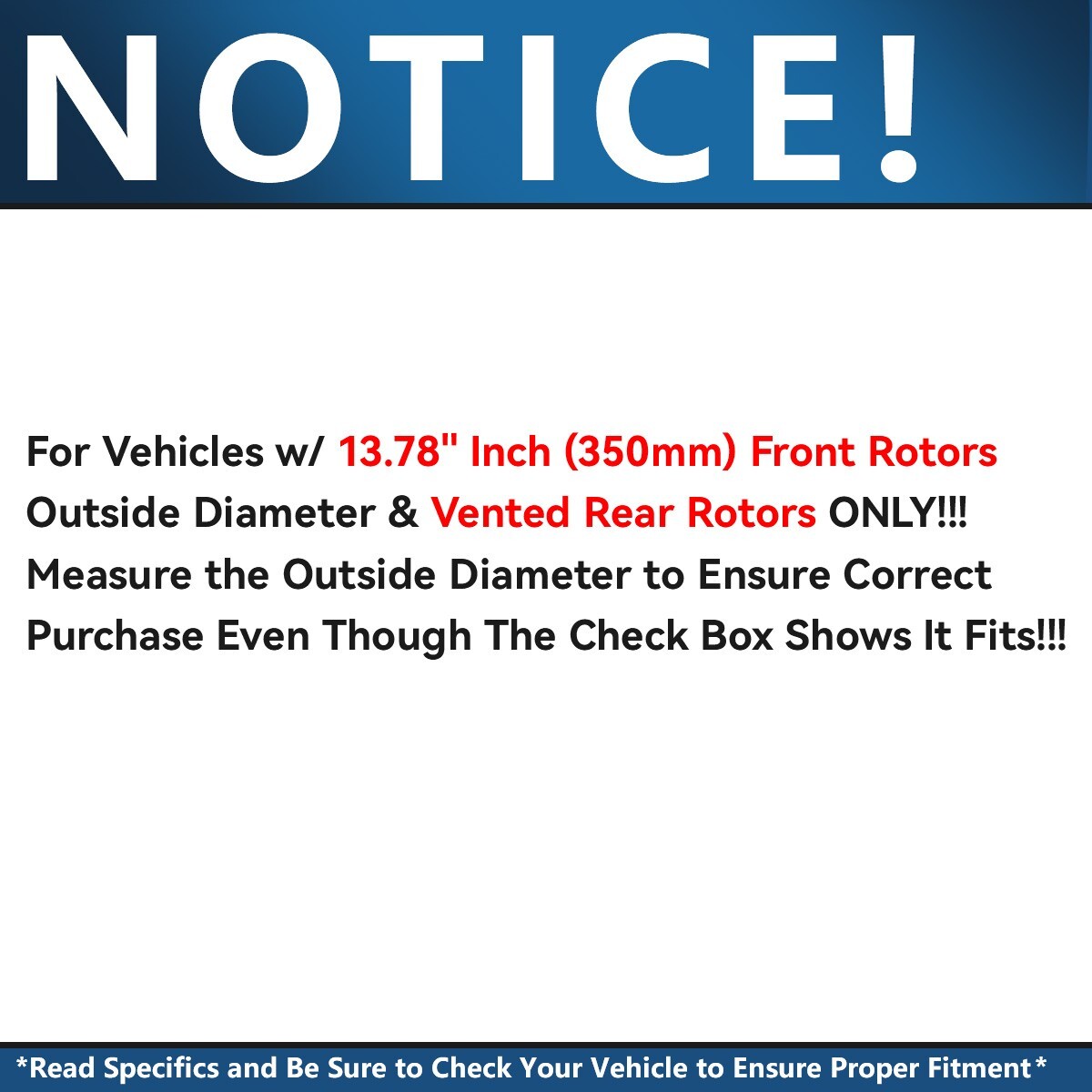 350mm Front & Rear Drilled Rotor Brake Pad for 2017-20 Grand Cherokee HD V8 5.7L