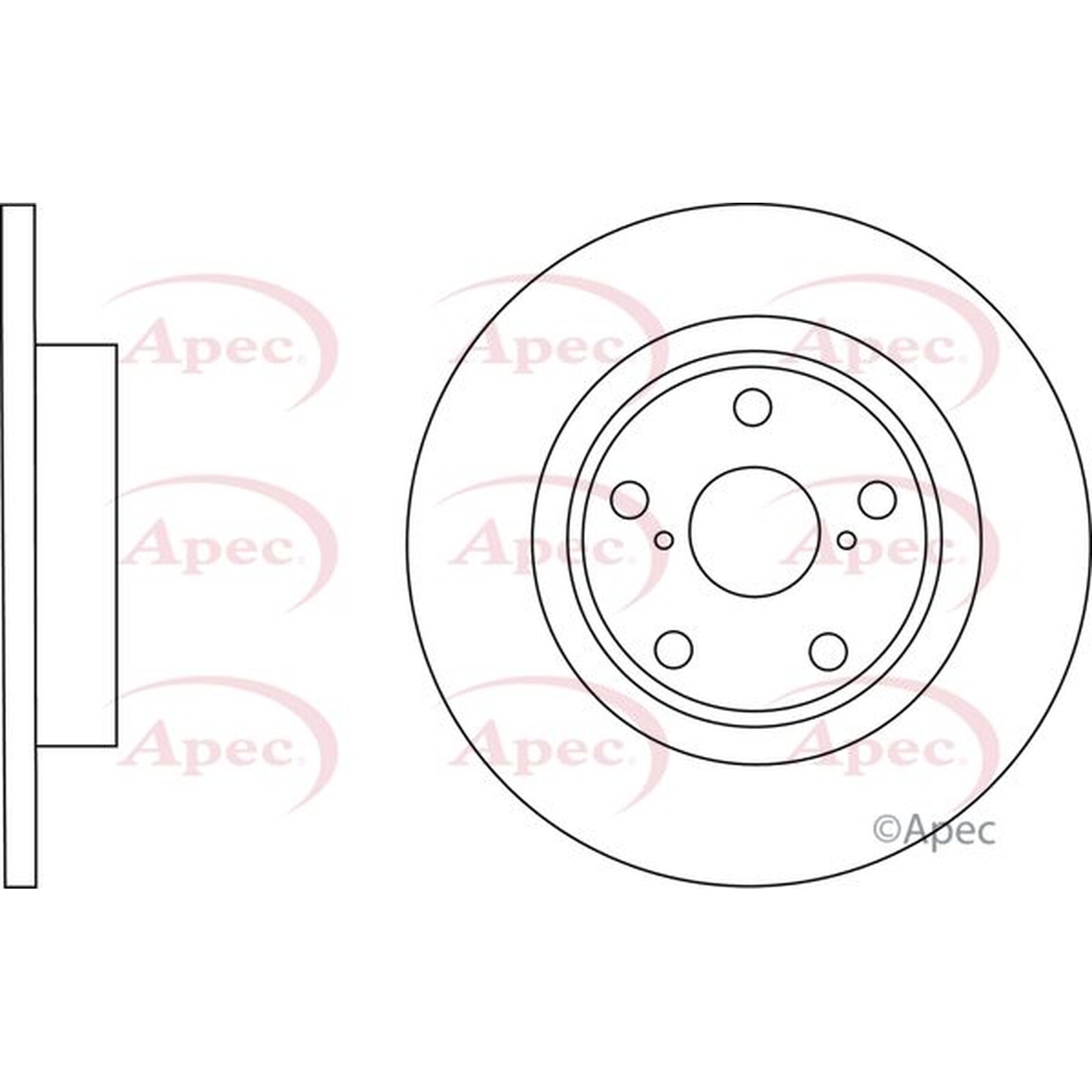 Apec Rear Brake Disc DSK3053 – OE High Quality Precision Engineered Part
