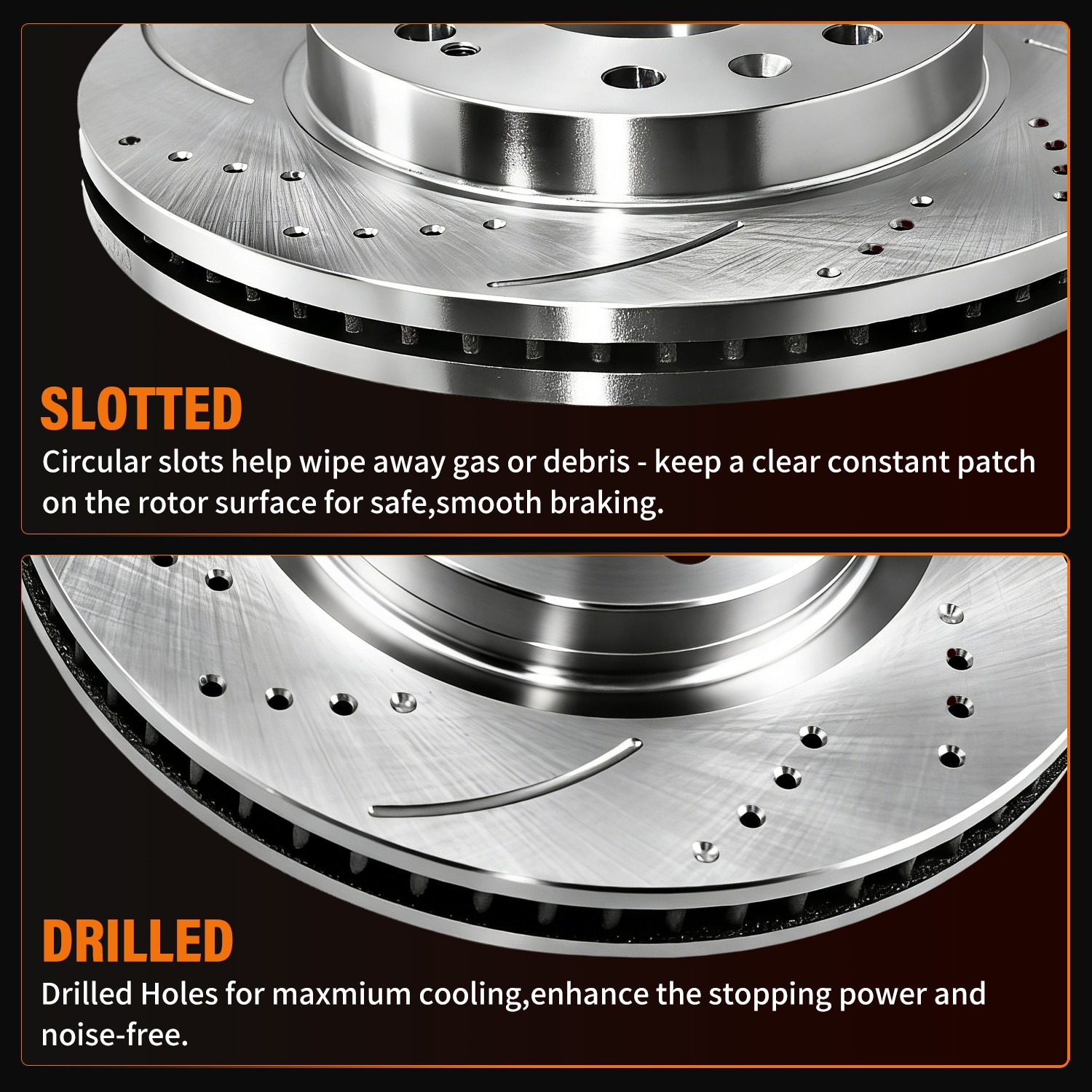 13″ Front Rear Rotors Brake Pads for 2011 – 2020 Grand Cherokee Dodge Durango