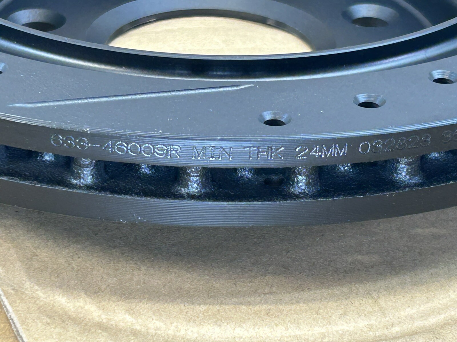 Dynamic Friction 633-46009R – Drilled Slotted Black Zinc Brake Rotor For Chevy