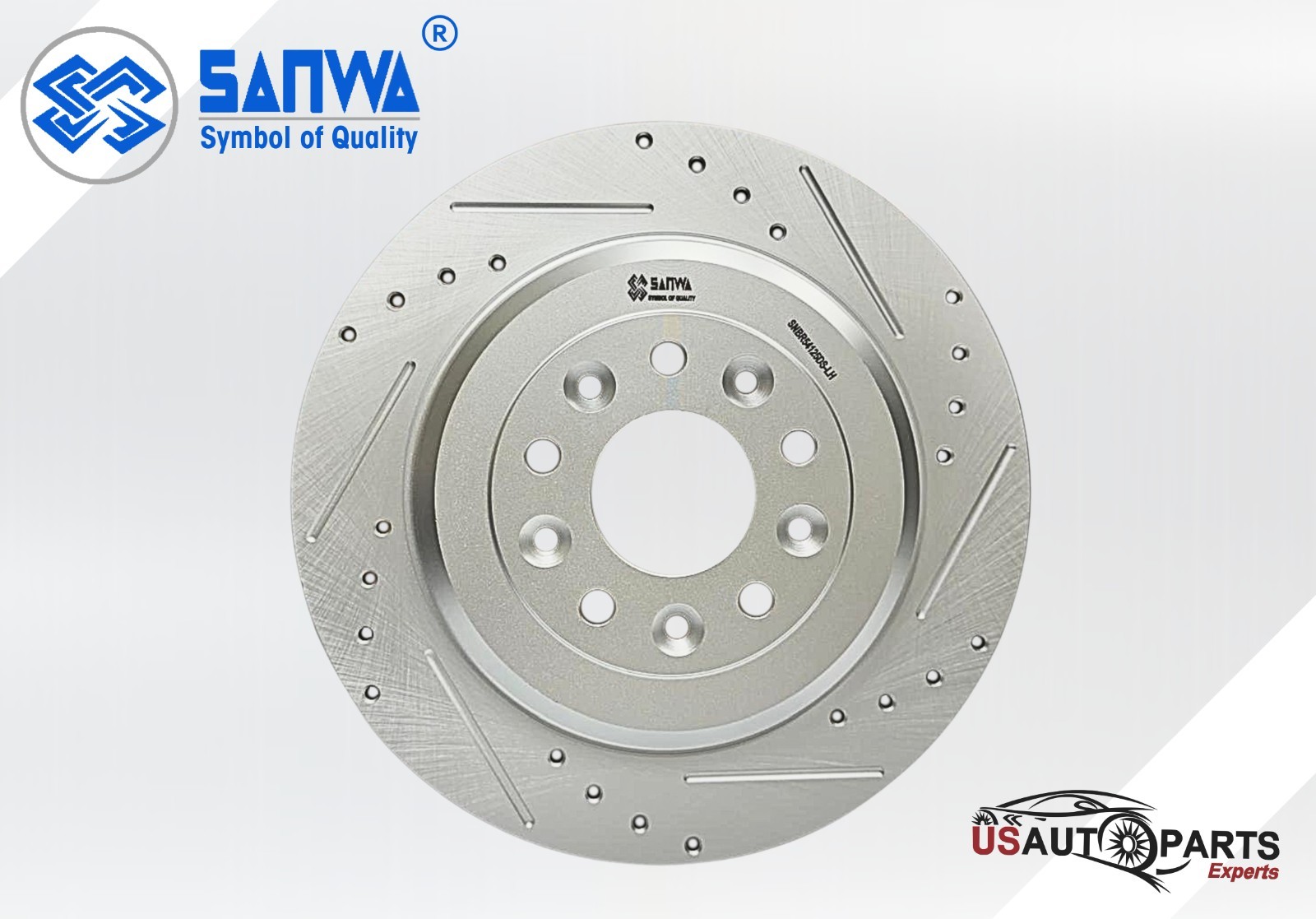 REAR LH BRAKE ROTOR SOLID & GEOMET COATED D&S 330mm FOR FORD FLEX 2005-2019 2.3L