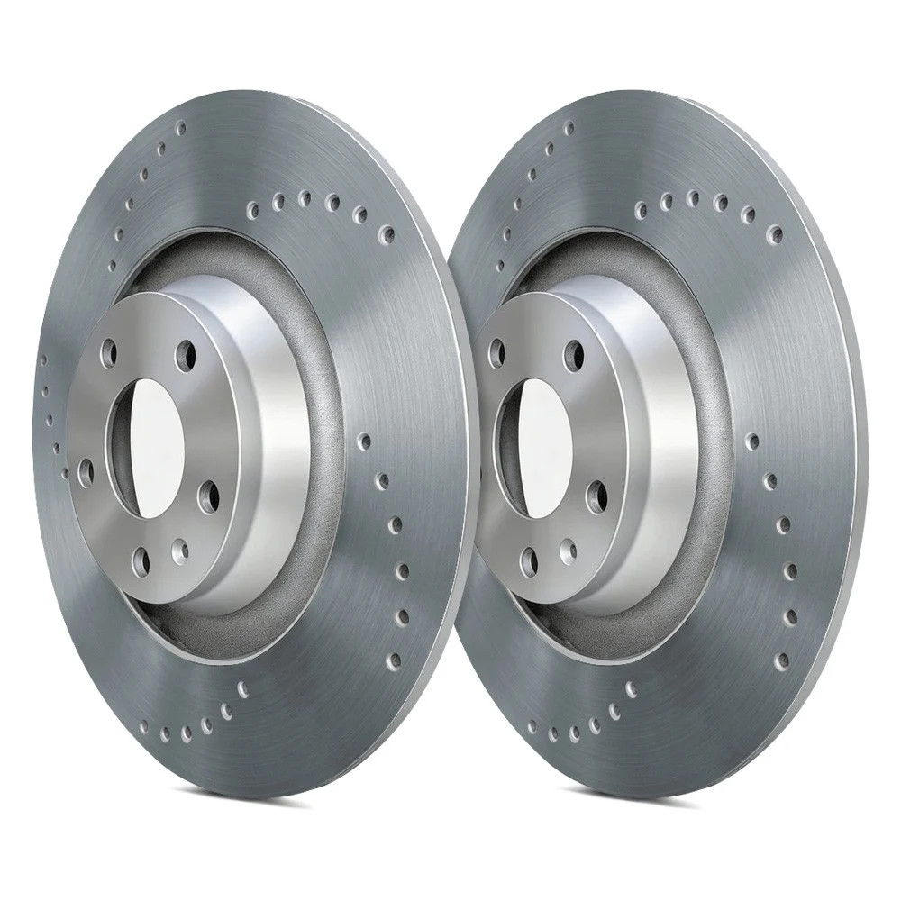 SP Performance C15-598-P Cross Drilled 1-Piece Rear Brake Rotors