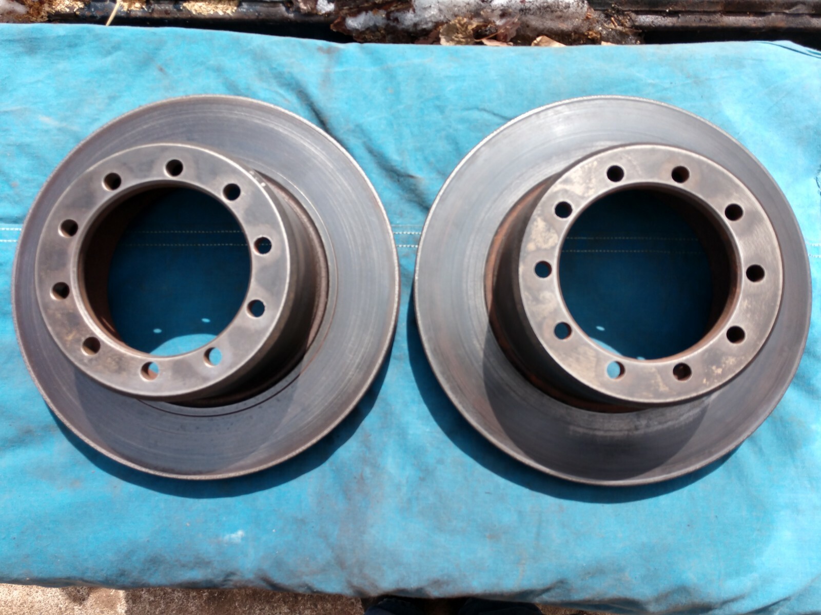 Set Used Budd BD61833 Disc Brake Rotors fits 10 hole Wagner Great Condition Set