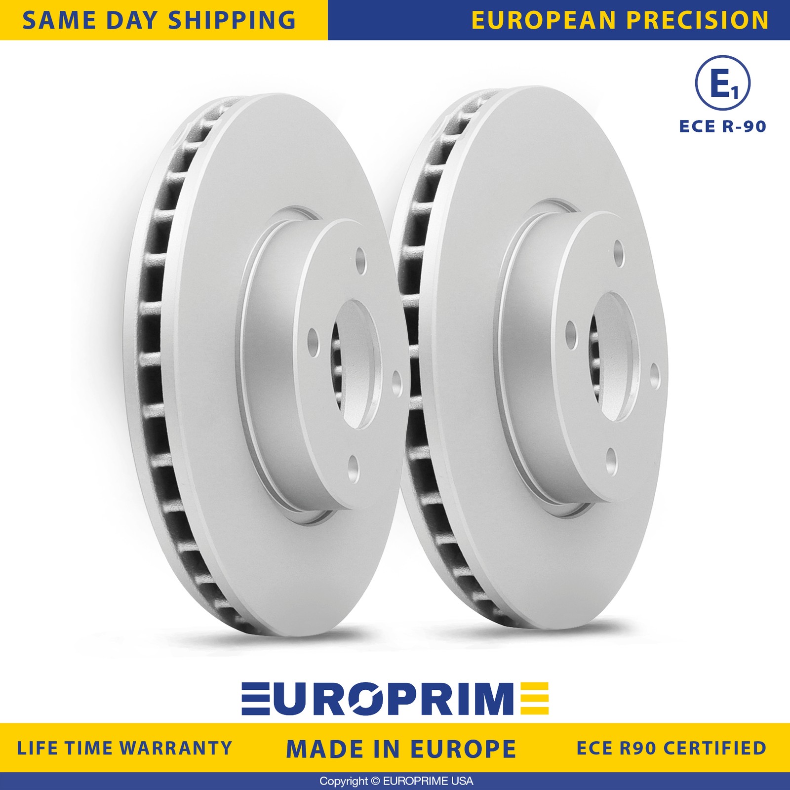 10.16 in Front Brake Rotor Set for 2018-2023 Nissan Kicks 2020-2023 Nissan Versa