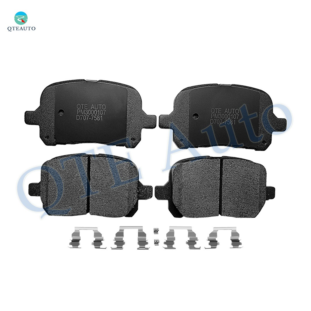 Set 6 Front 275mm Brake Disc Rotors-Ceramic Brake Pad For 1997-2001 Lexus ES300