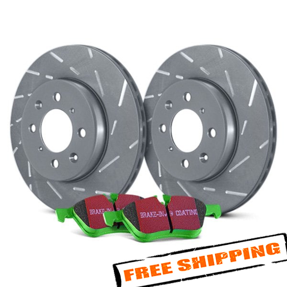 EBC S2KR2196 Stage 2 Sport Slotted Rear Brake Kit with Greenstuff Brake Pads