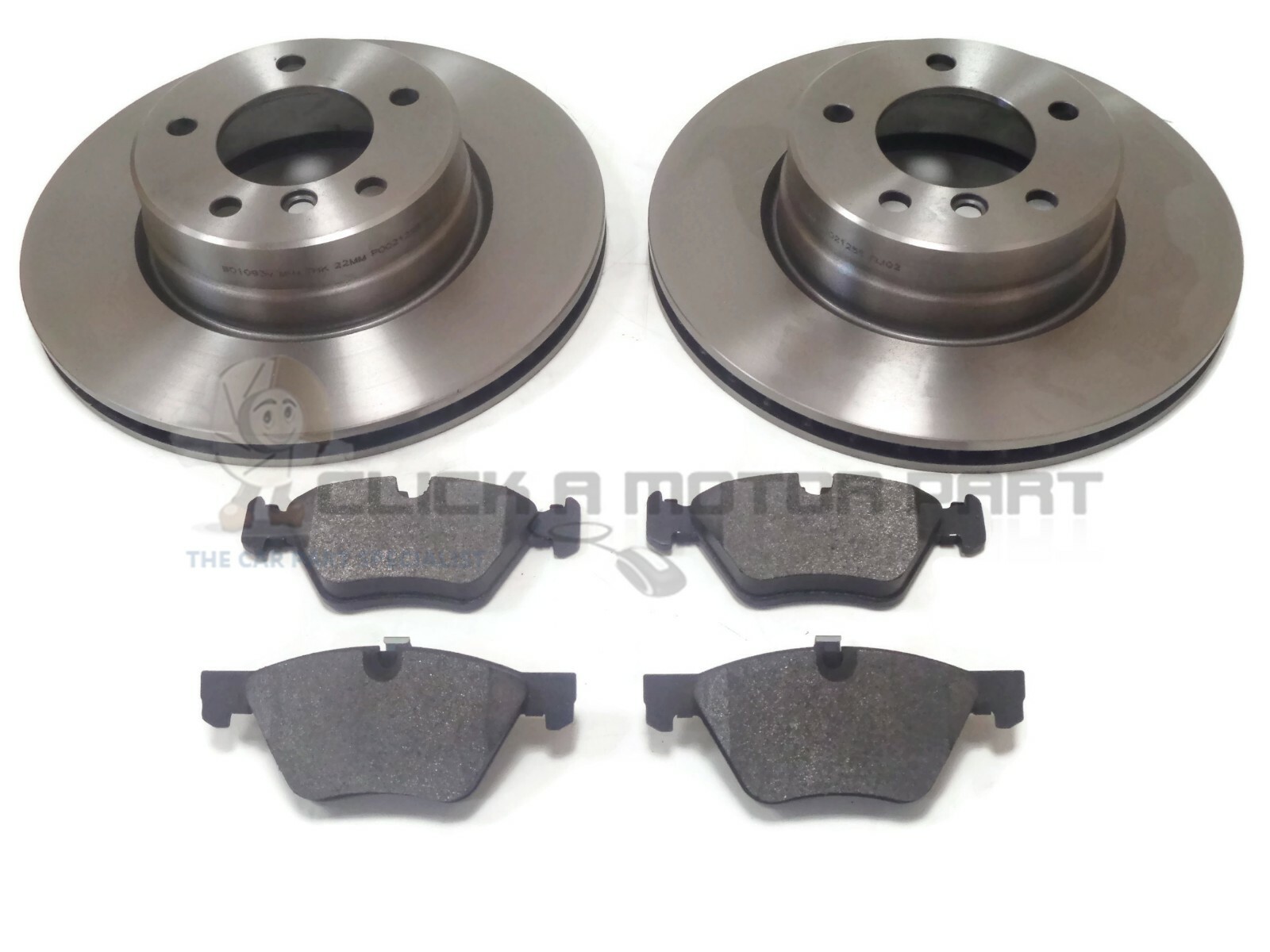 BMW 523 E60 E61 2004-2010 FRONT 2 BRAKE DISCS & PADS (310MM FRONT DISCS ONLY)