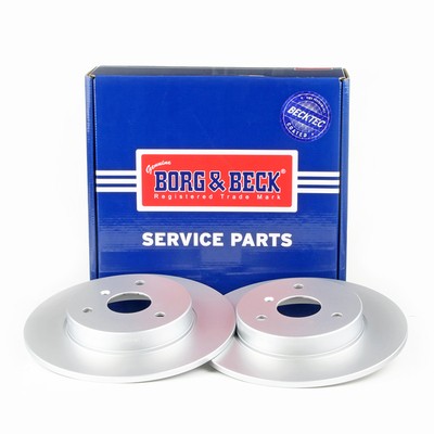 2x Brake Discs Pair Solid Front 280mm BBD4231 Borg & Beck Set 0S08333251 Quality