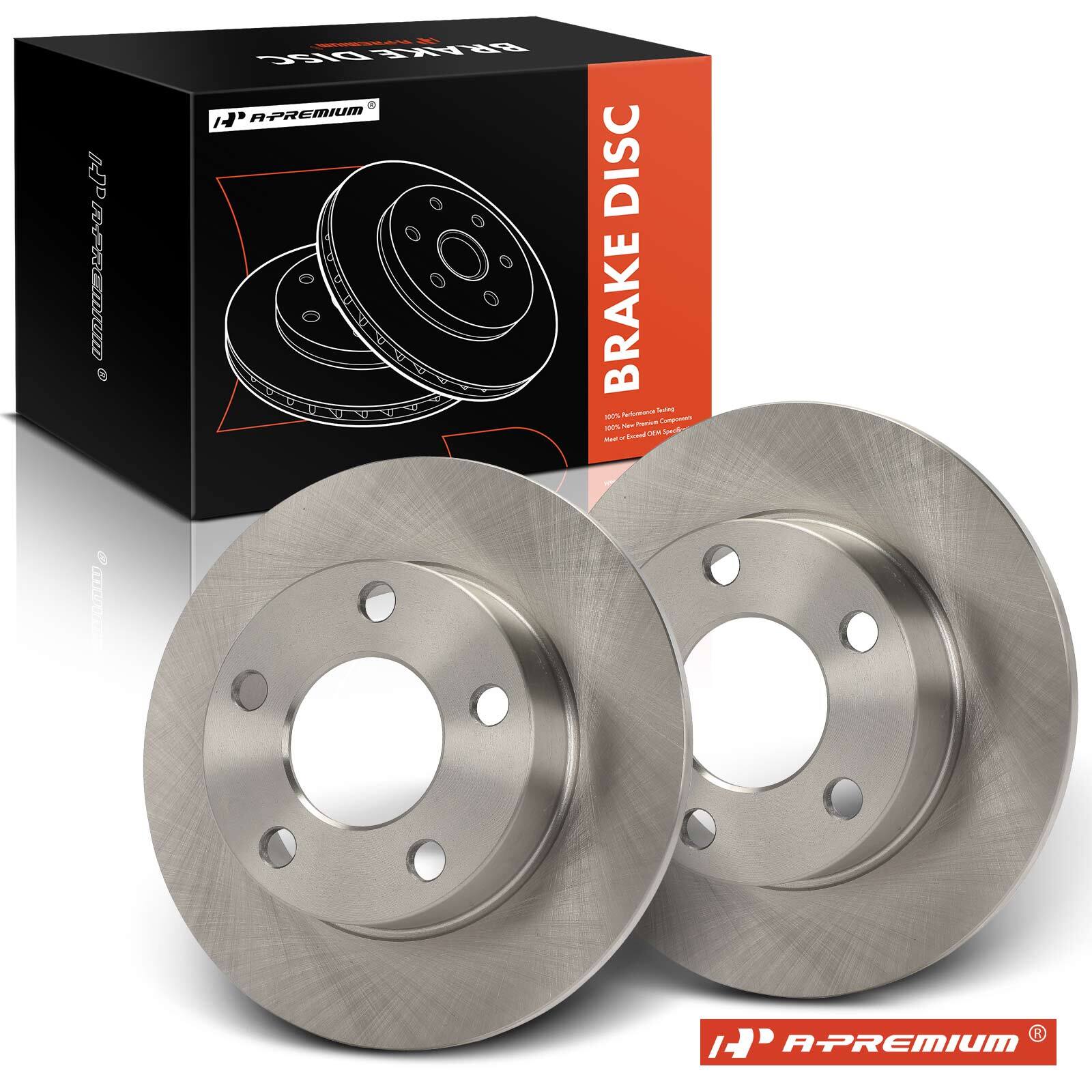 2x Rear Side Disc Brake Rotors for Audi A4 Quattro 1996-2001 VW Passat 1999-2005