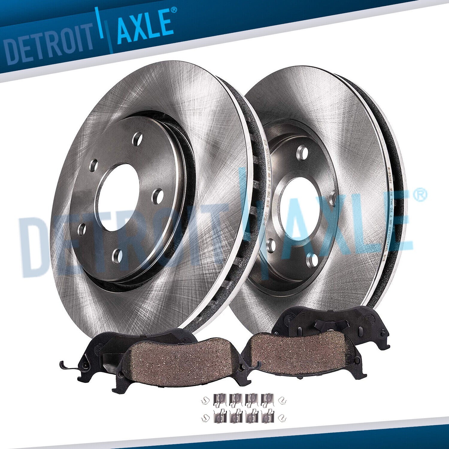 275mm Front Brake Rotors + Ceramic Brake Pads for Toyota RAV4 Prius V Scion xB