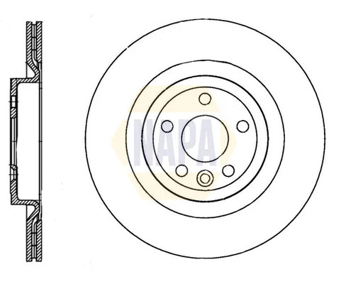 Brake Disc Single Vented fits BMW 330D G20, G21 3.0D Rear Left 2019 on 330mm New
