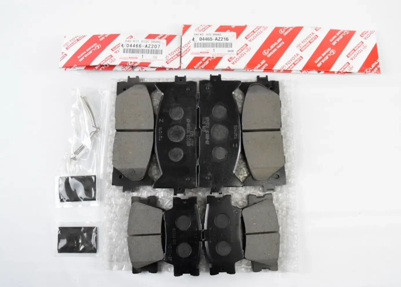 Genuine Factory Toyota Camry 2007-2017 Front and Rear Brake Pad Sets