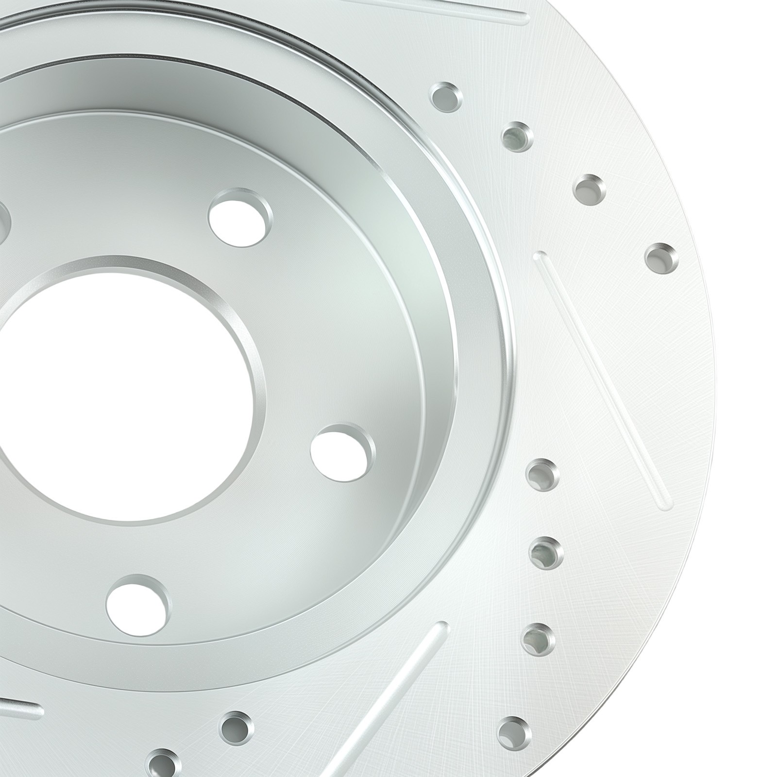 270mm Rear Drilled & Slotted Brake Rotors For Pontiac G5 2007-2010 S-55094