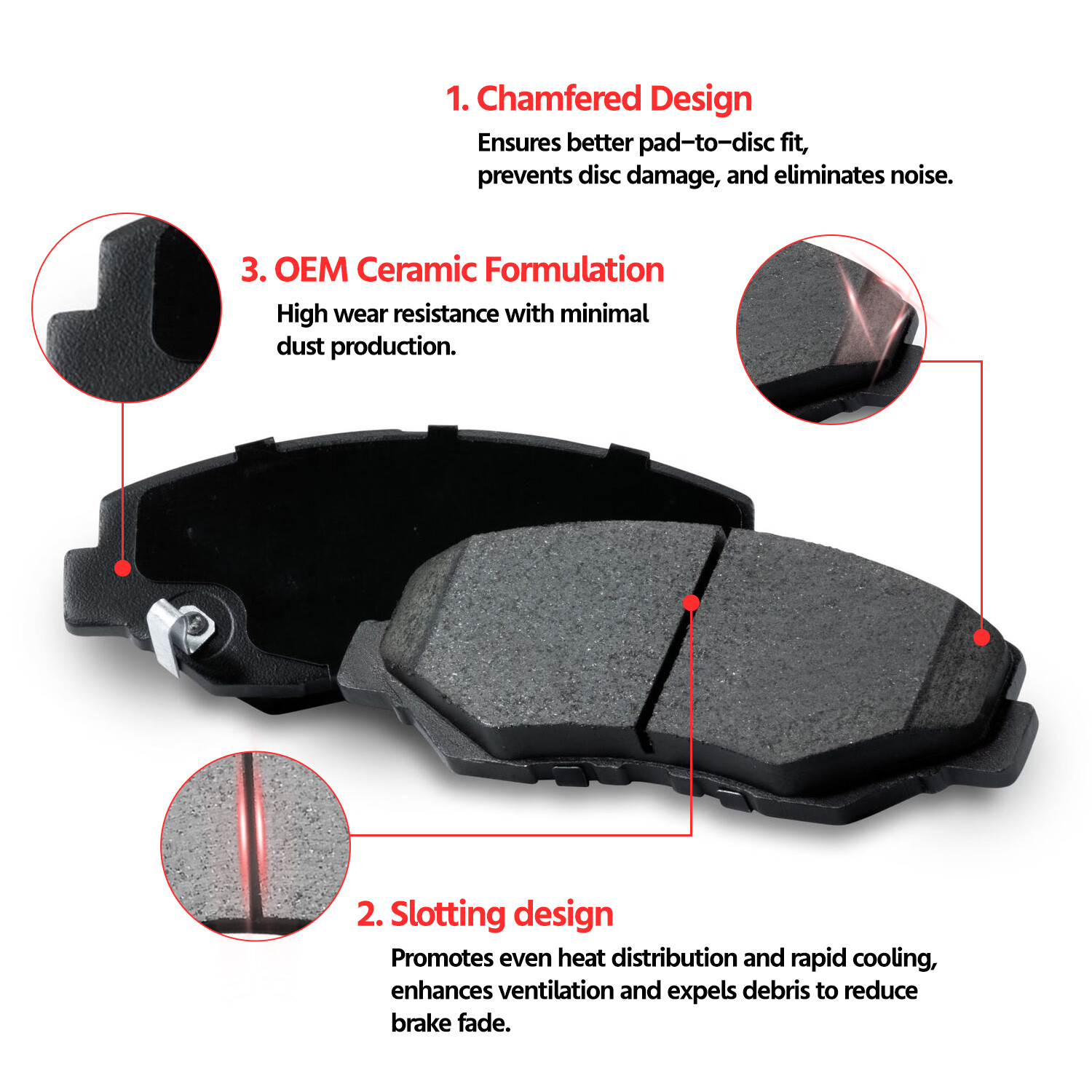 For Toyota Sequoia 2001 – 2007 Front Disc Drilled Rotors + Ceramic Brake Pads