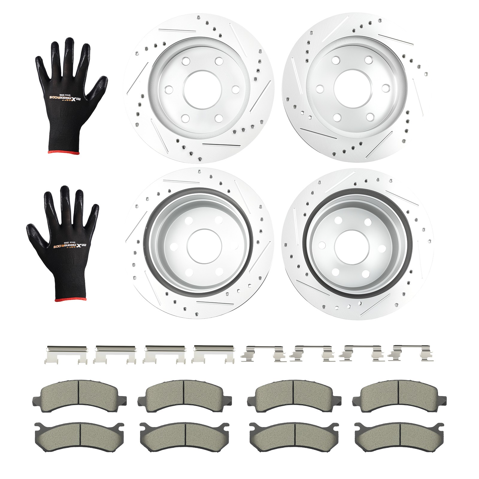 Front Rear Brake Rotors+Pads Kit for Chevrolet Suburban 1500 2002-2006 RWD P-785