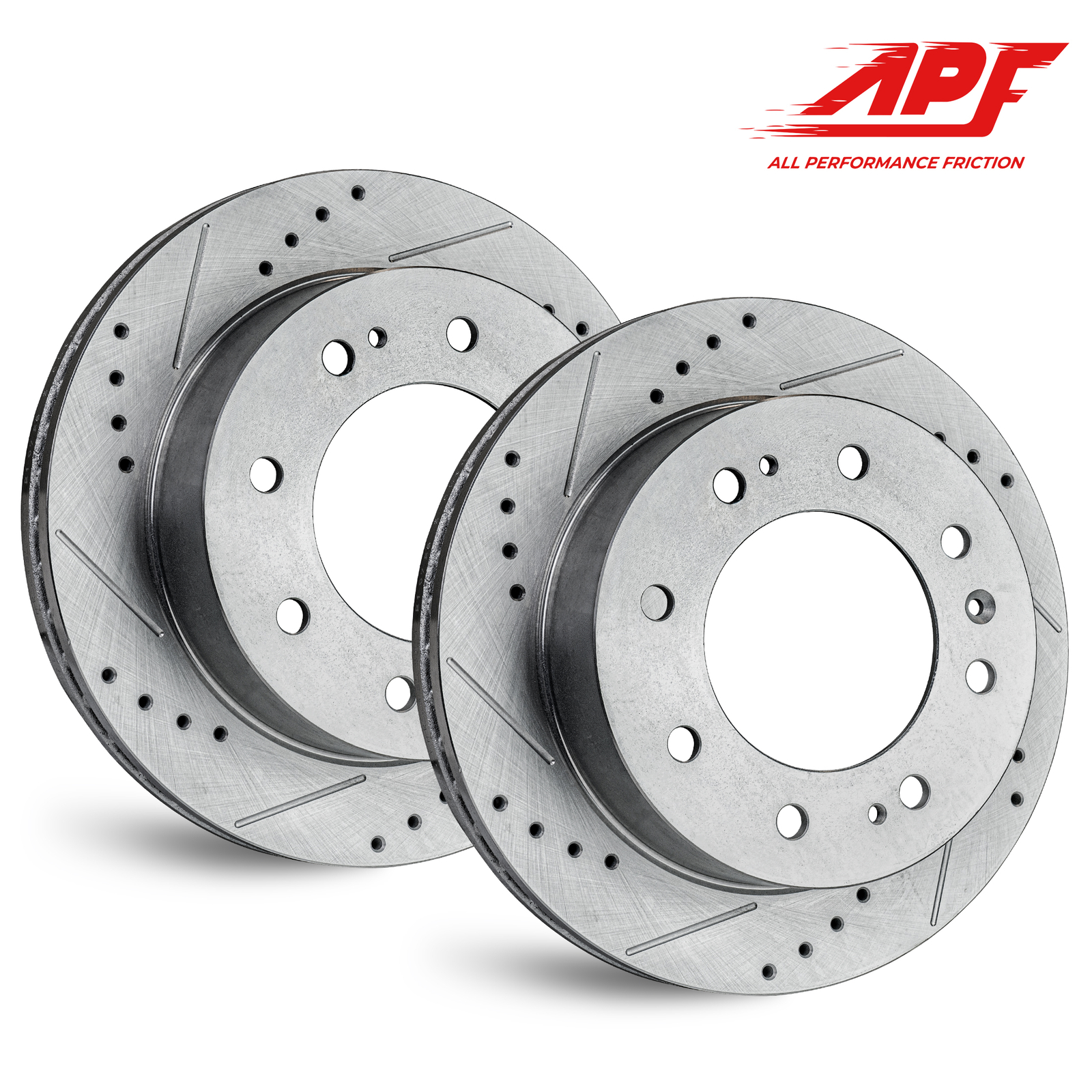 Front Zinc Drill/Slot Brake Rotors for Dodge Ram 2500 1995-1999