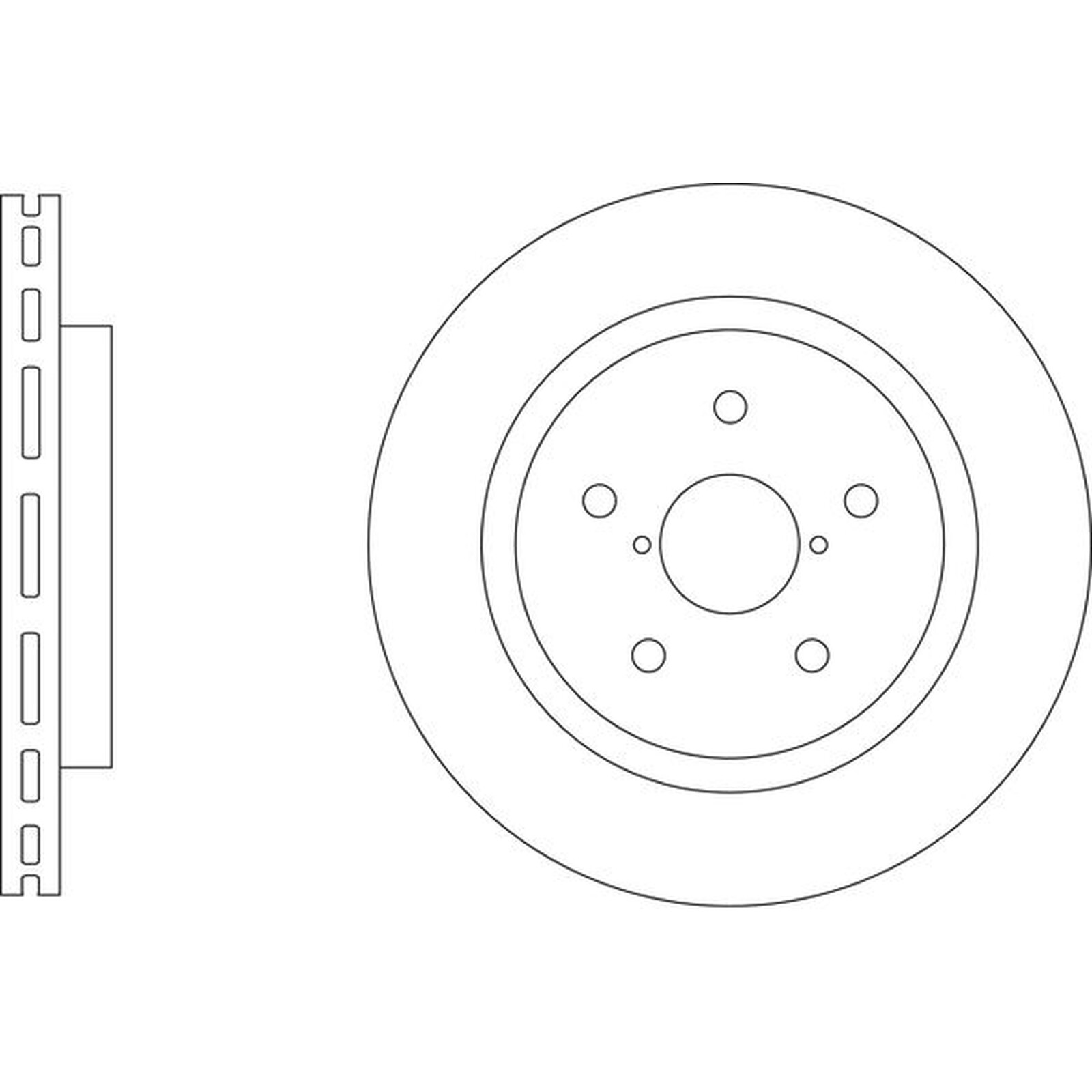 Apec Blue Brake Disc – Rear SDK6950 Fits Subaru Levorg and Outback – OE Spec.