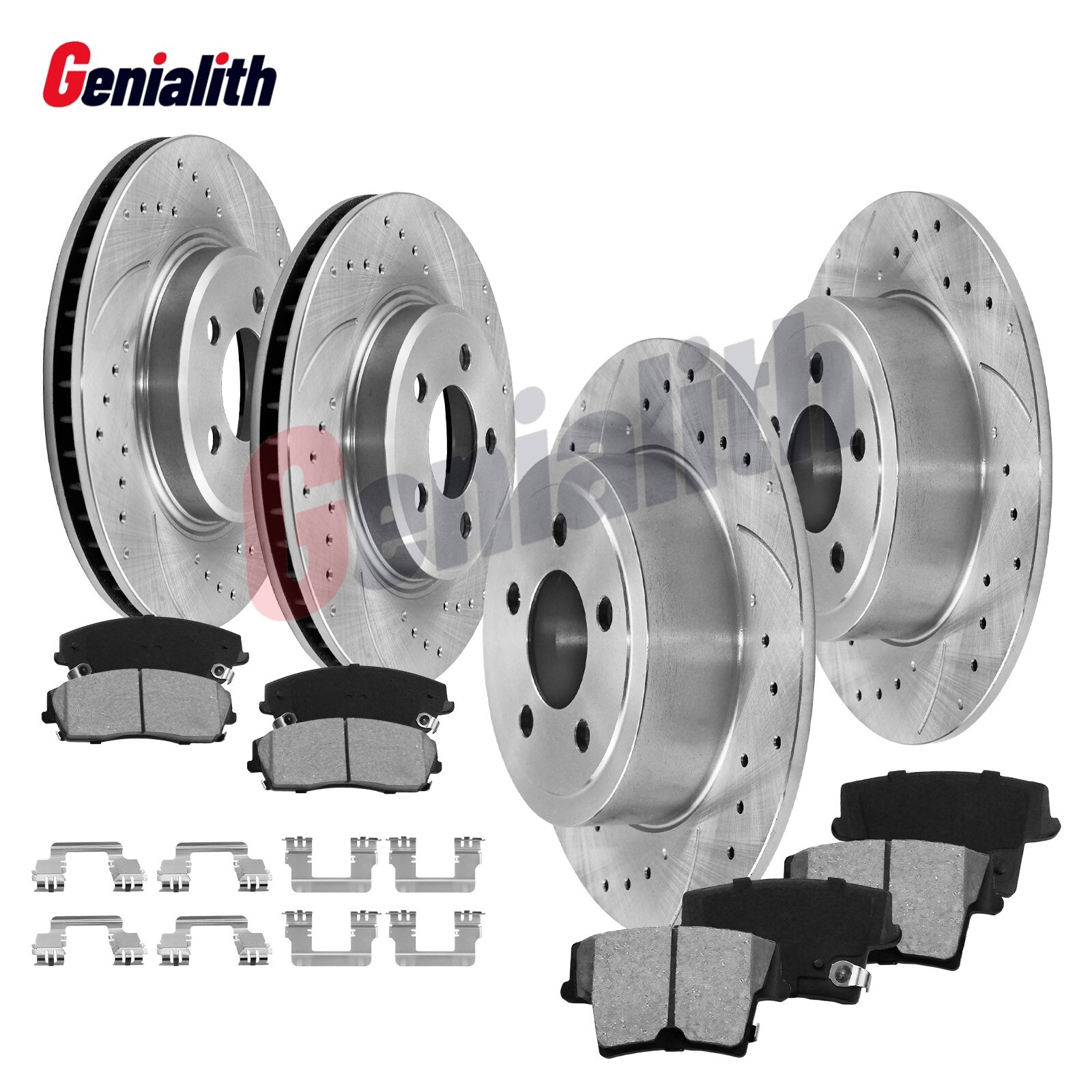 12.60 in Front and Rear Disc Rotors Brake Pads for 300 Charger Challenger Magnum