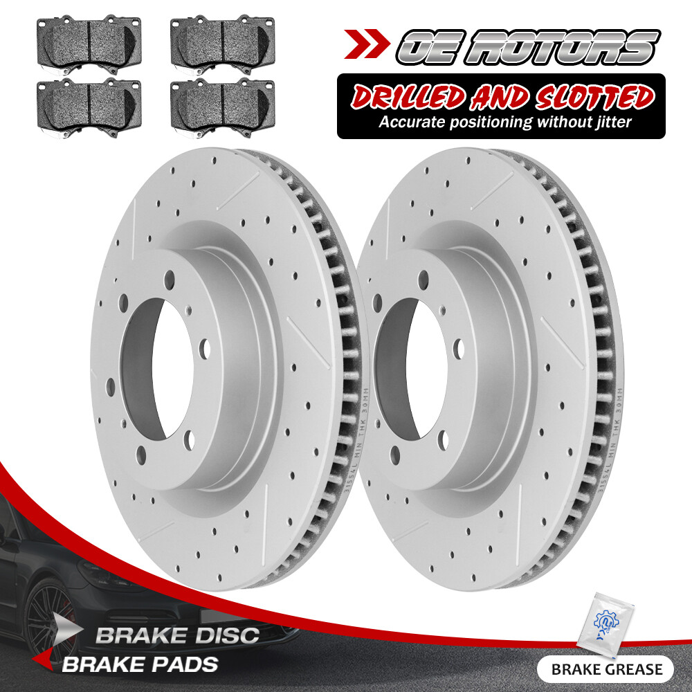 Front Brakes Rotors & Ceramic Pads for 2010 – 2015 2016 2017 2019 GX460 4Runner
