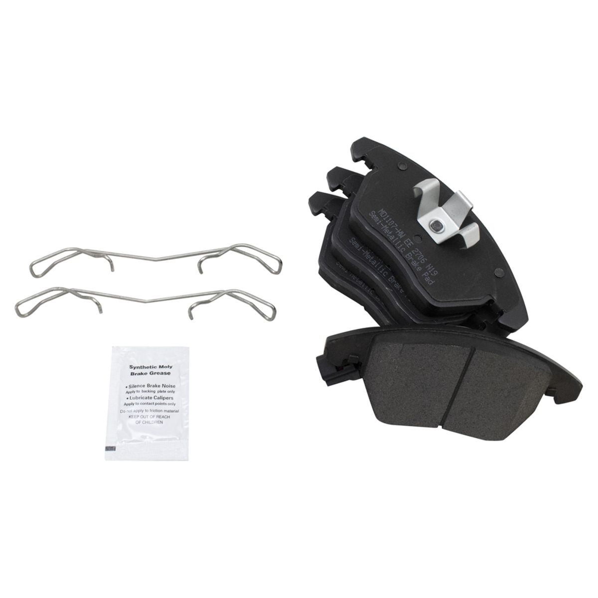 TRQ Front Metallic Brake Pad & Performance Coated Rotor Kit w/Chemicals