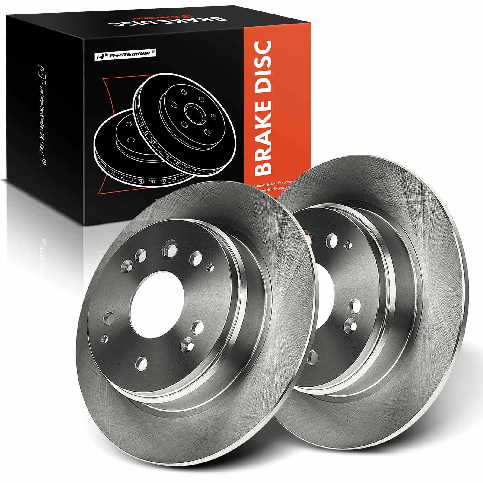 A-Premium Rear Disc Brake Rotors for Honda Element 2003-2011 Acura TL 2004-2008