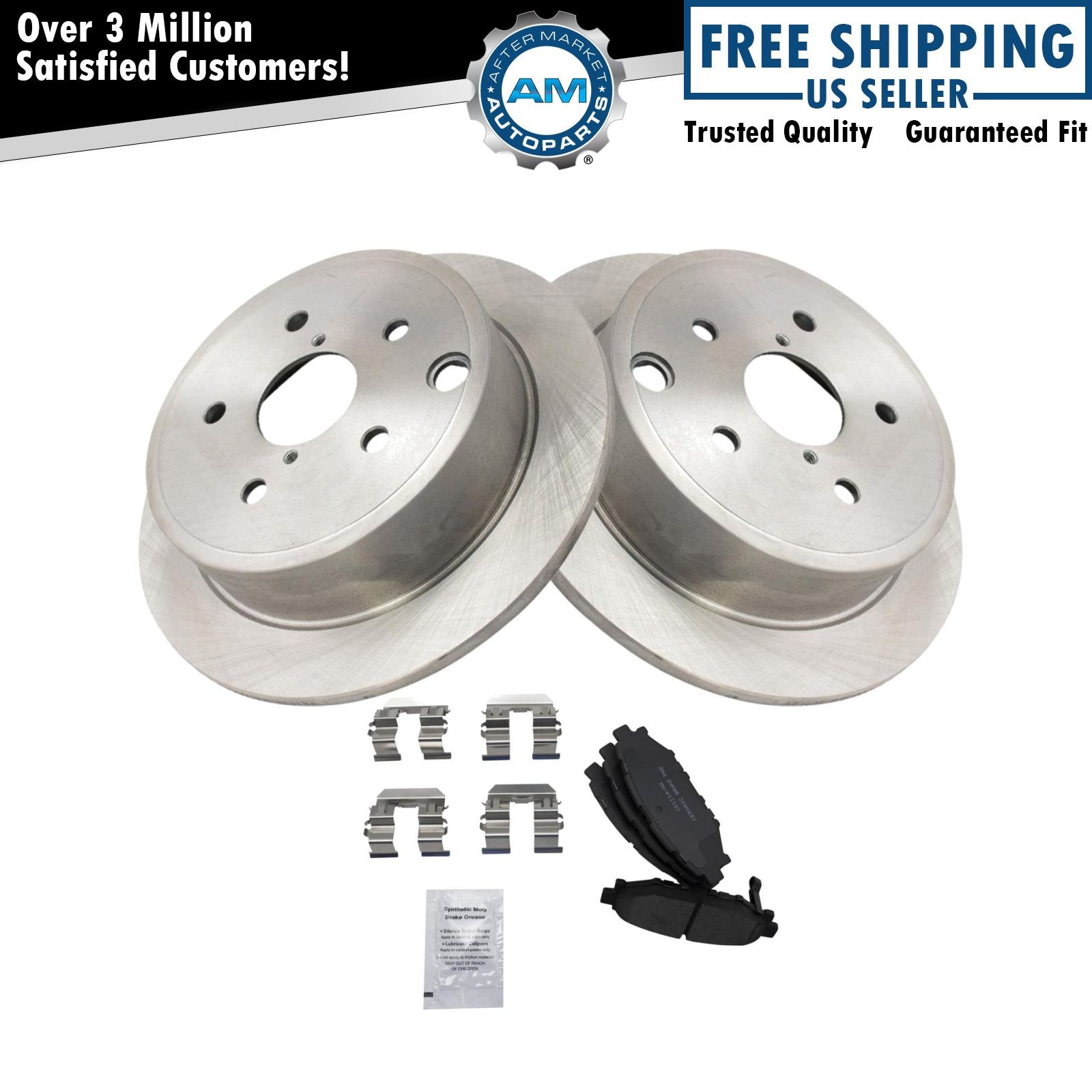 Rear Ceramic Brake Pad & Rotor Kit for Subaru WRX