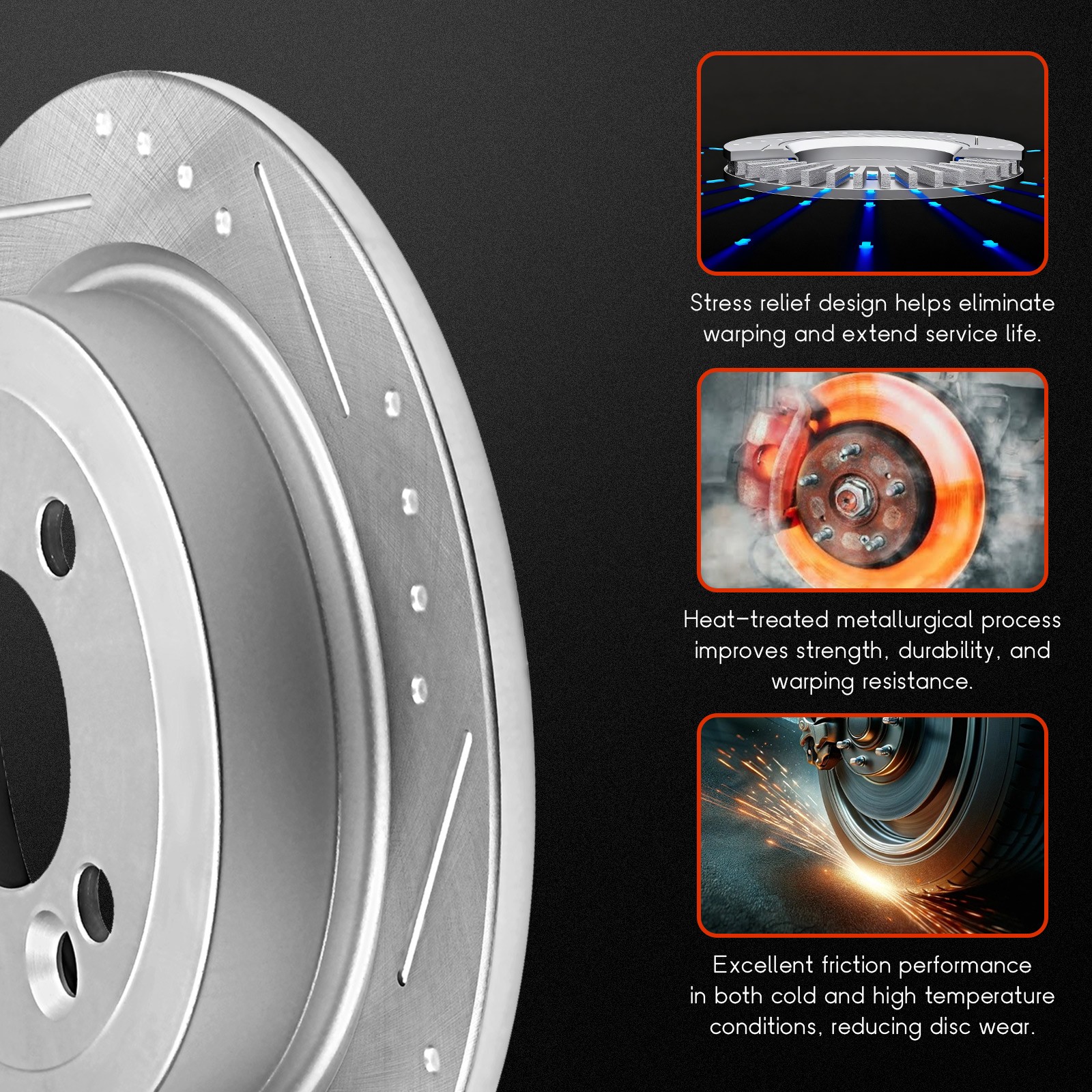 Front & Rear Brakes Rotors + Ceramic Pads for 2002 2003 2004-2006 Mini Cooper
