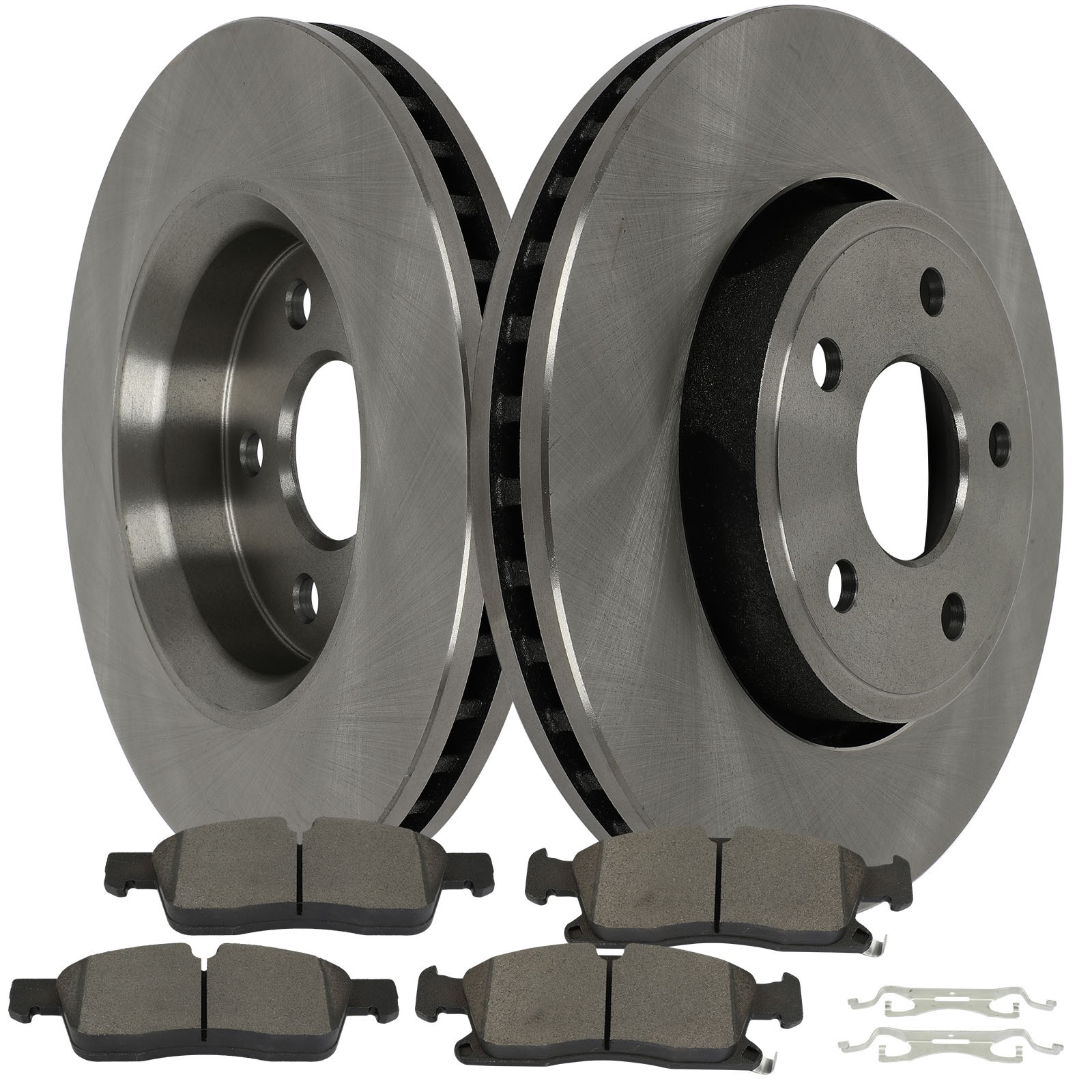 Front Brake Pad&Rotor For 2018 Jeep Grand Cherokeewith 12.99 in.(330mm)Diameter