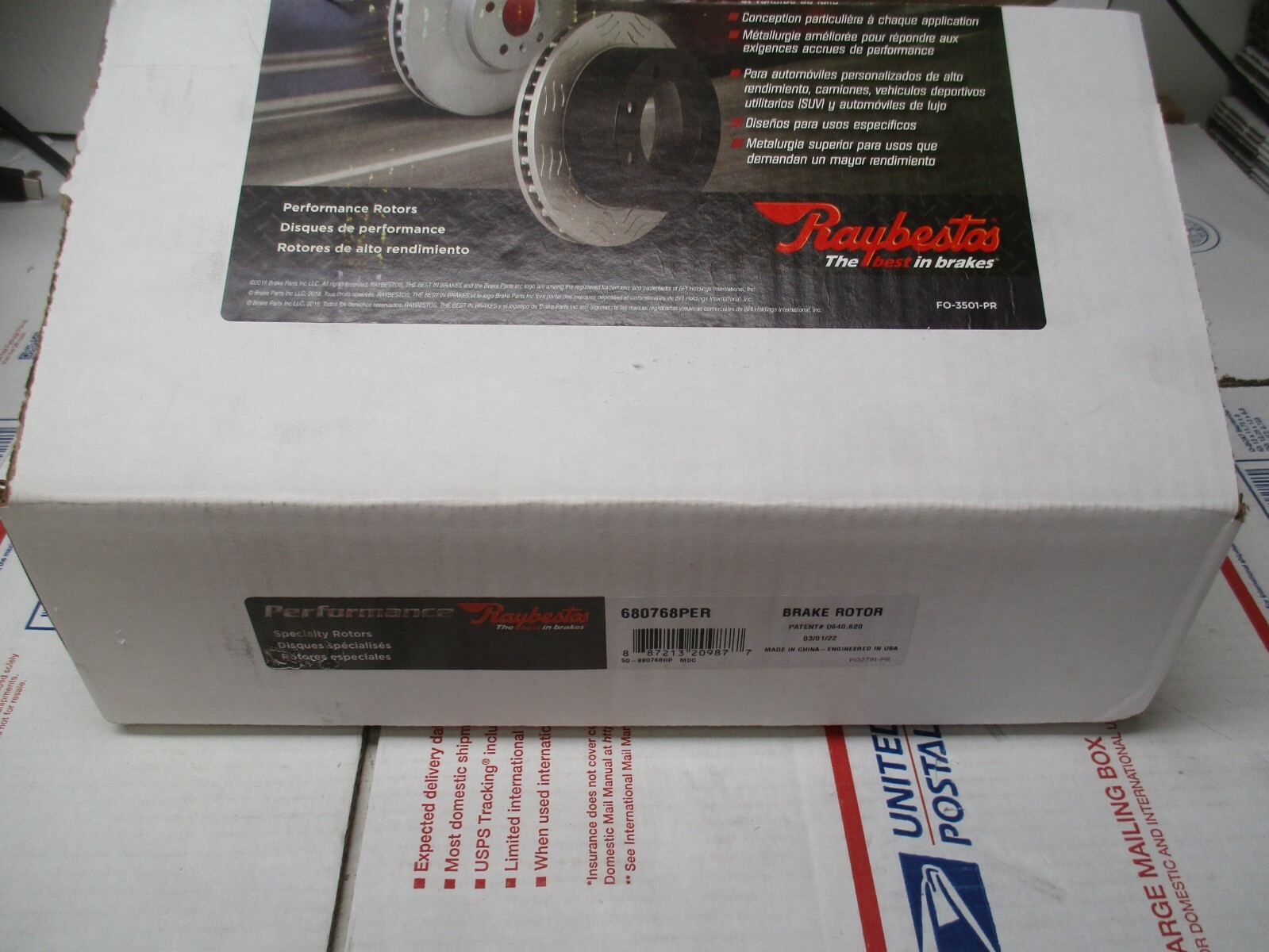 RAYBESTOS 680768PER SLOTTED DISC BRAKE ROTOR FOR 2010-14 FORD F150 2011-13