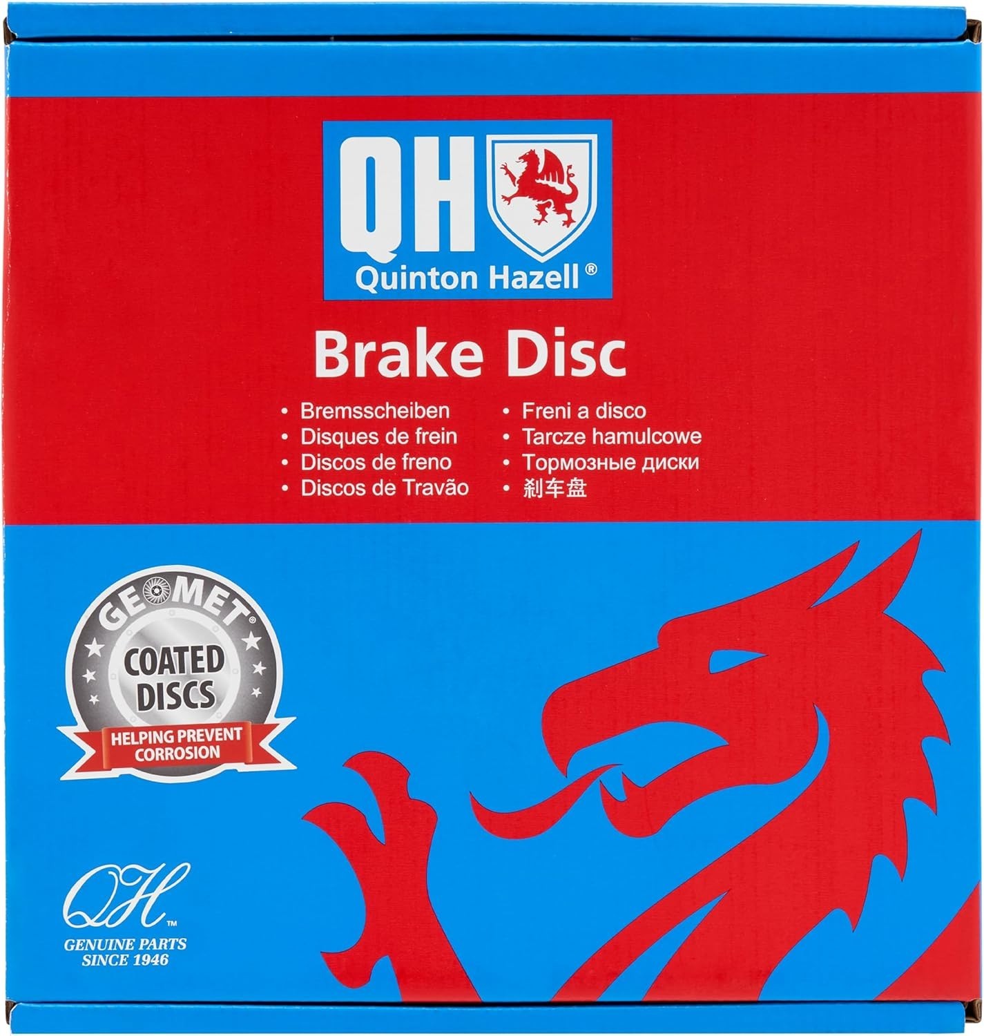 Quinton Hazell Brake Disc/Rotor | Single Disc | Rear | 4 Bolt Holes |BDC5595
