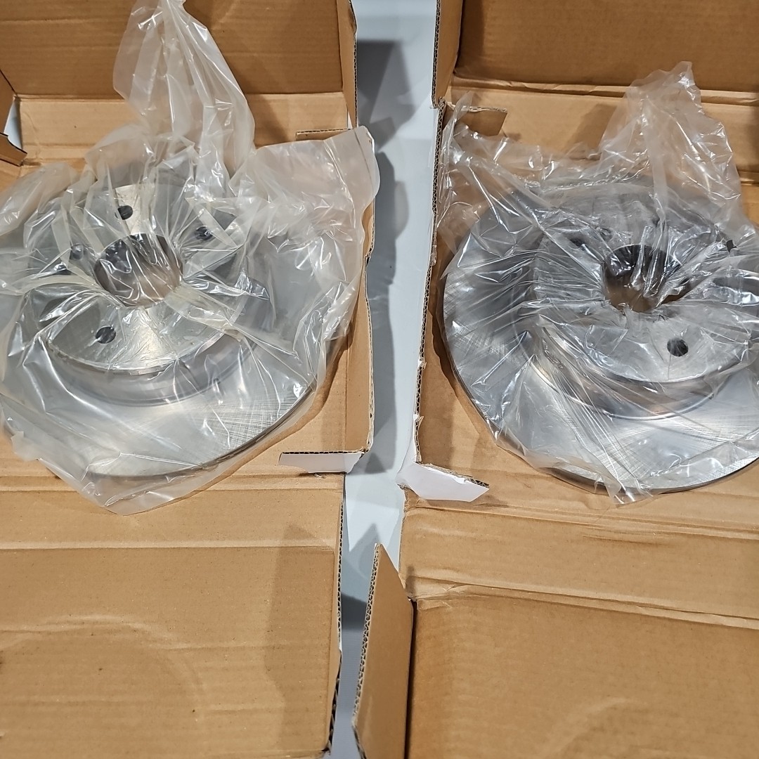 Mercedes C E CLK SLK 1996-2011 Rear Brake Rotor Set PowerStop EBR491