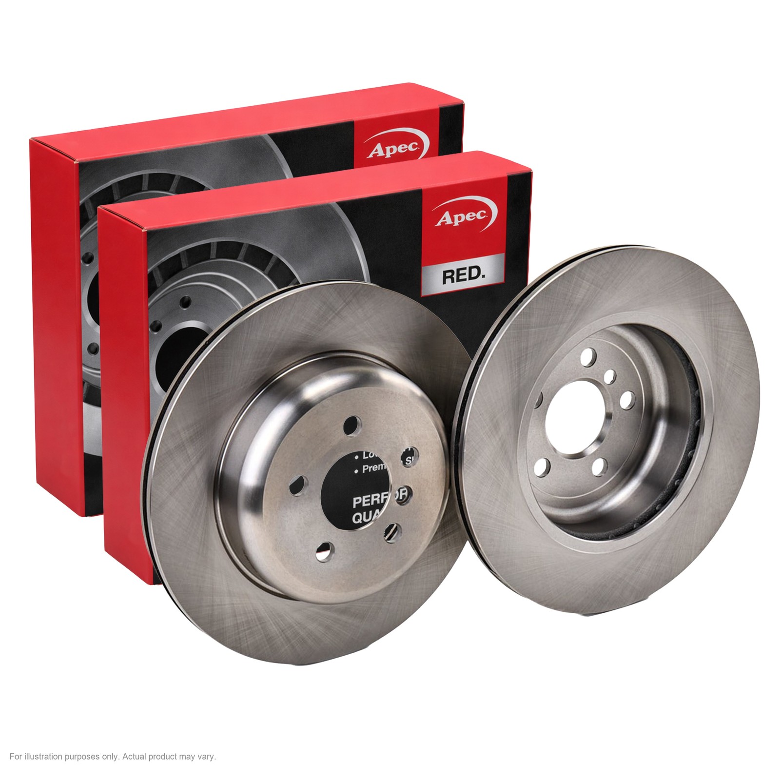 2x APEC Rear Brake Discs For BMW 5 530 d Mild-Hybr 210kW/286HP/2993cc DSK3406