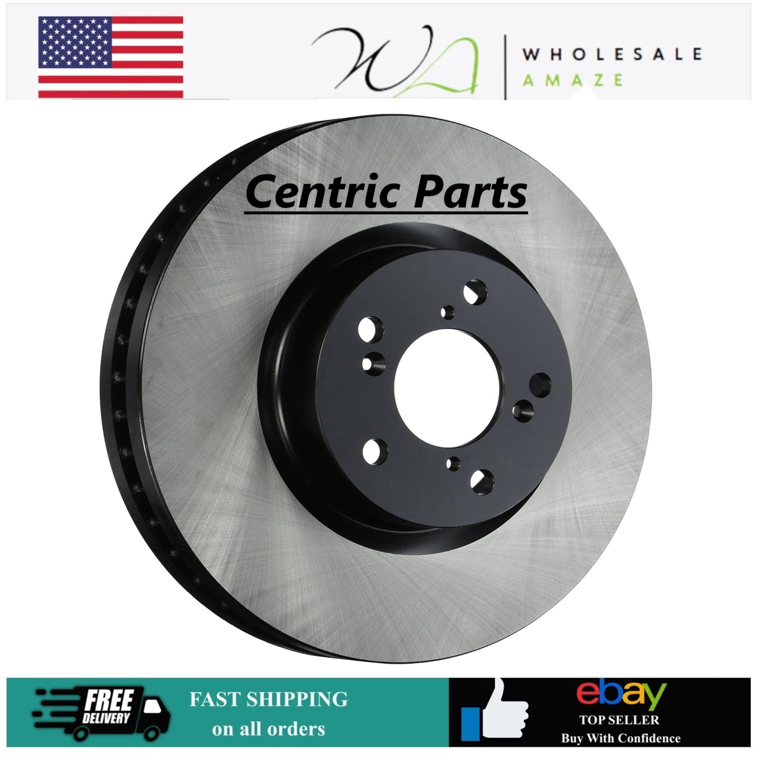 Centric Premium Brake Rotor OEM-Quality Replacement • Precision Machined