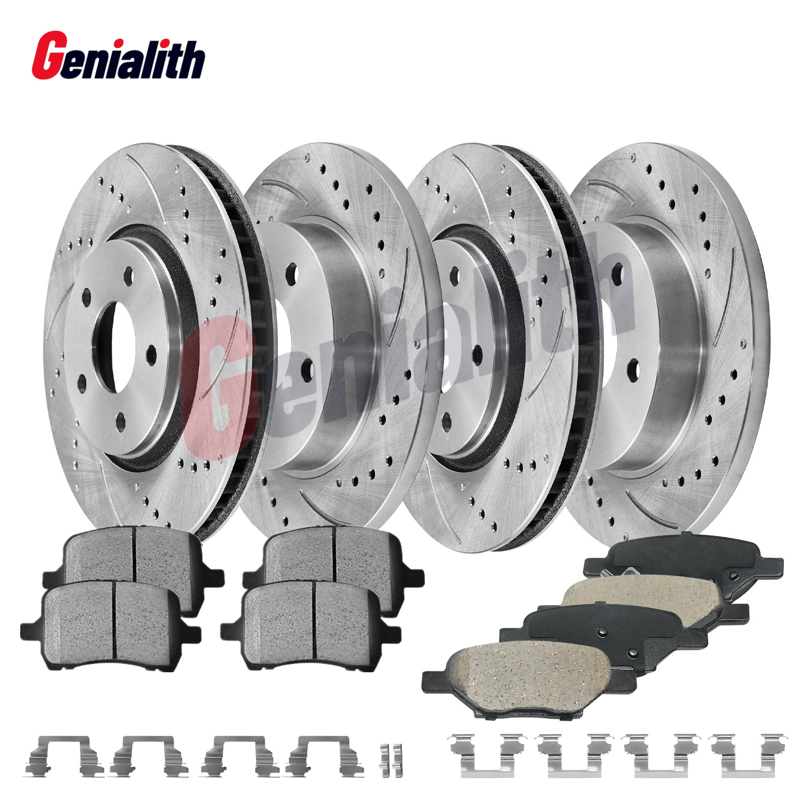 For Chevy Cobalt Malibu Pontiac G6 G5 Saturn Aura Front Rear Rotors Brakes Pads