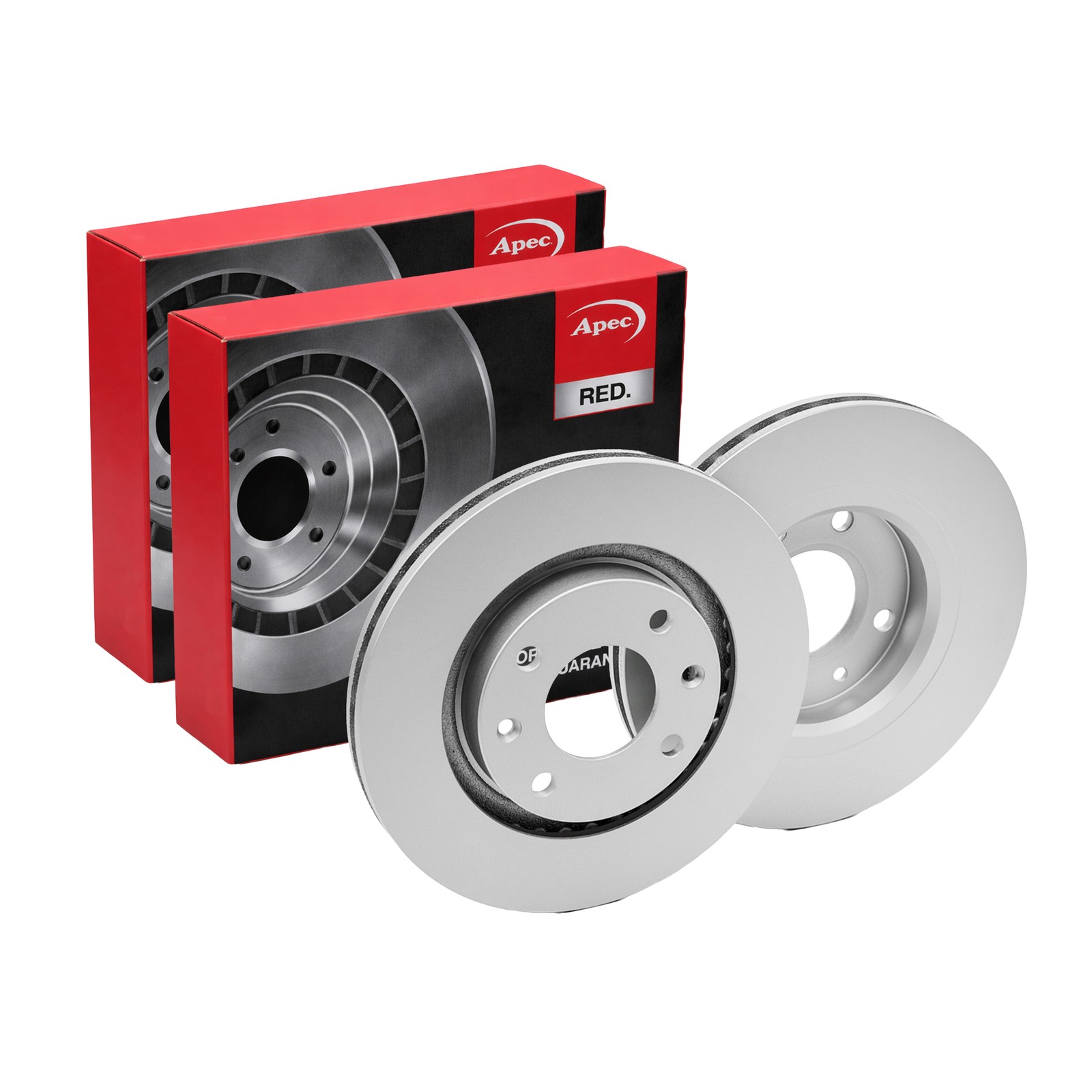 2x APEC Front Brake Discs For PEUGEOT 208 II 1.5 BlueHDI 100 2019- DSK2136