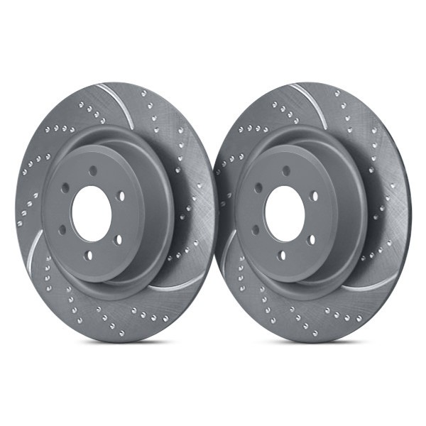 For Jeep Liberty 03-08 Brake Rotors EBC 3GD Series Sport Dimpled & Slotted