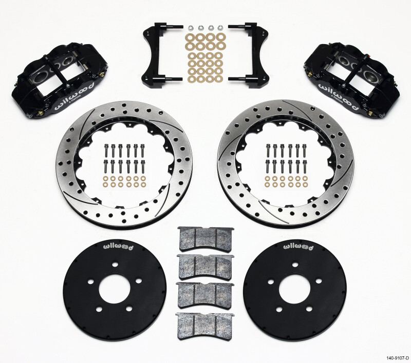 Wilwood 140-9107-D for Narrow Superlite 6R Front Hat Kit 12.88in Drilled