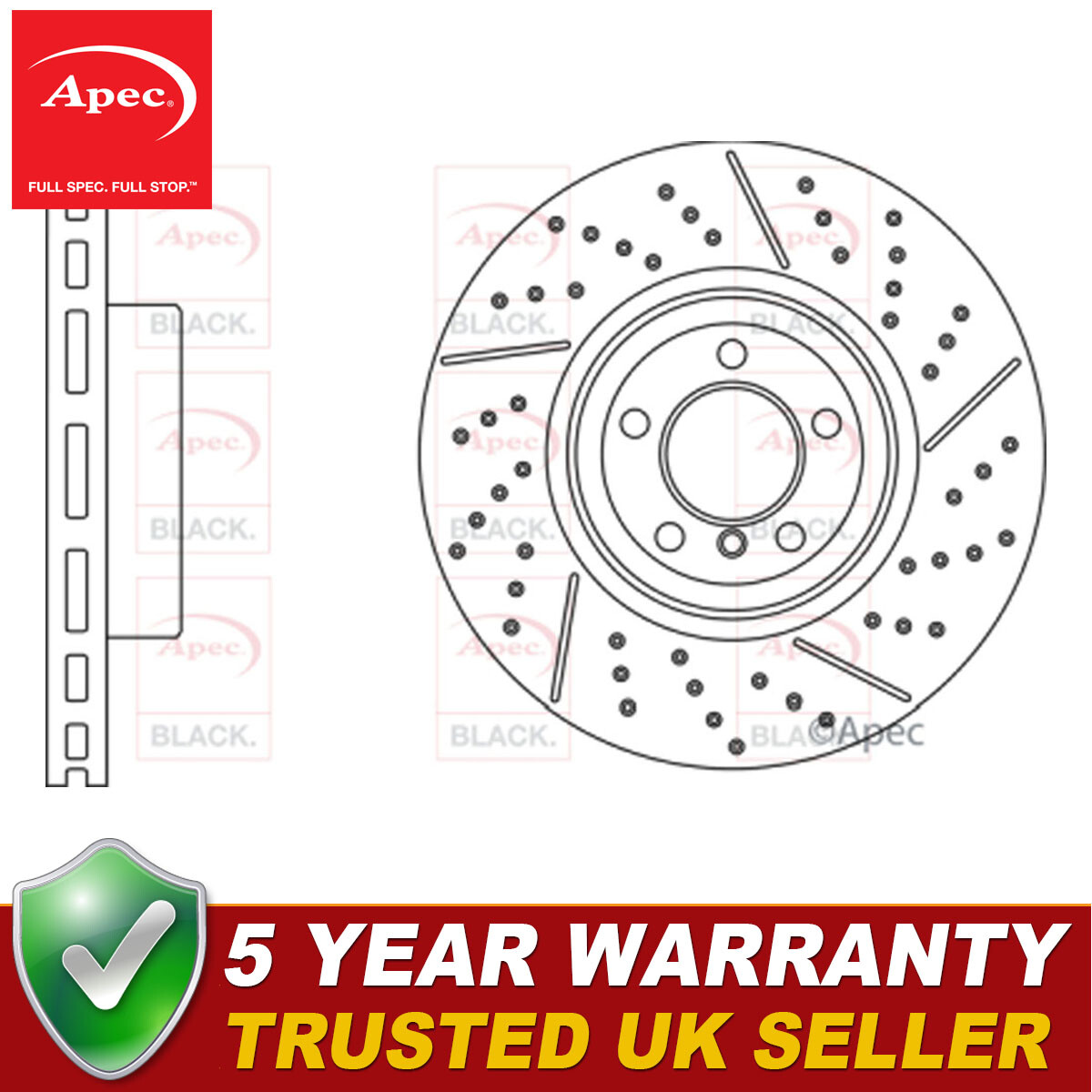 Apec Front Brake Disc Fits BMW 3 Series 4 2.0 D 2.8 3.0 #2 34106797603