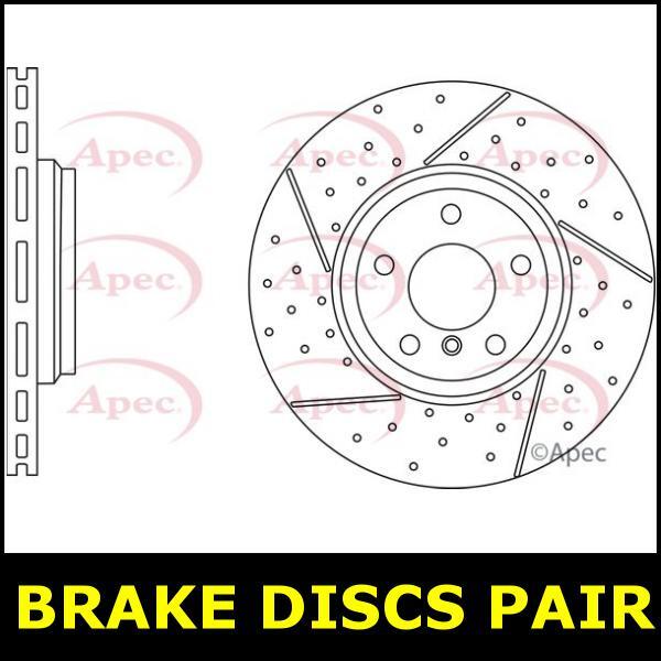 Brake Discs Pair Rear FOR BMW E91 204bhp 3.0 325d 10->12 CHOICE1/2 Diesel Apec