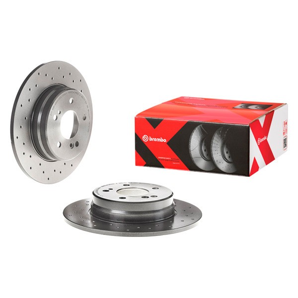 For Mercedes-Benz SLK350 05-11 Brake Rotor Premium Xtra Cross Drilled UV Coated