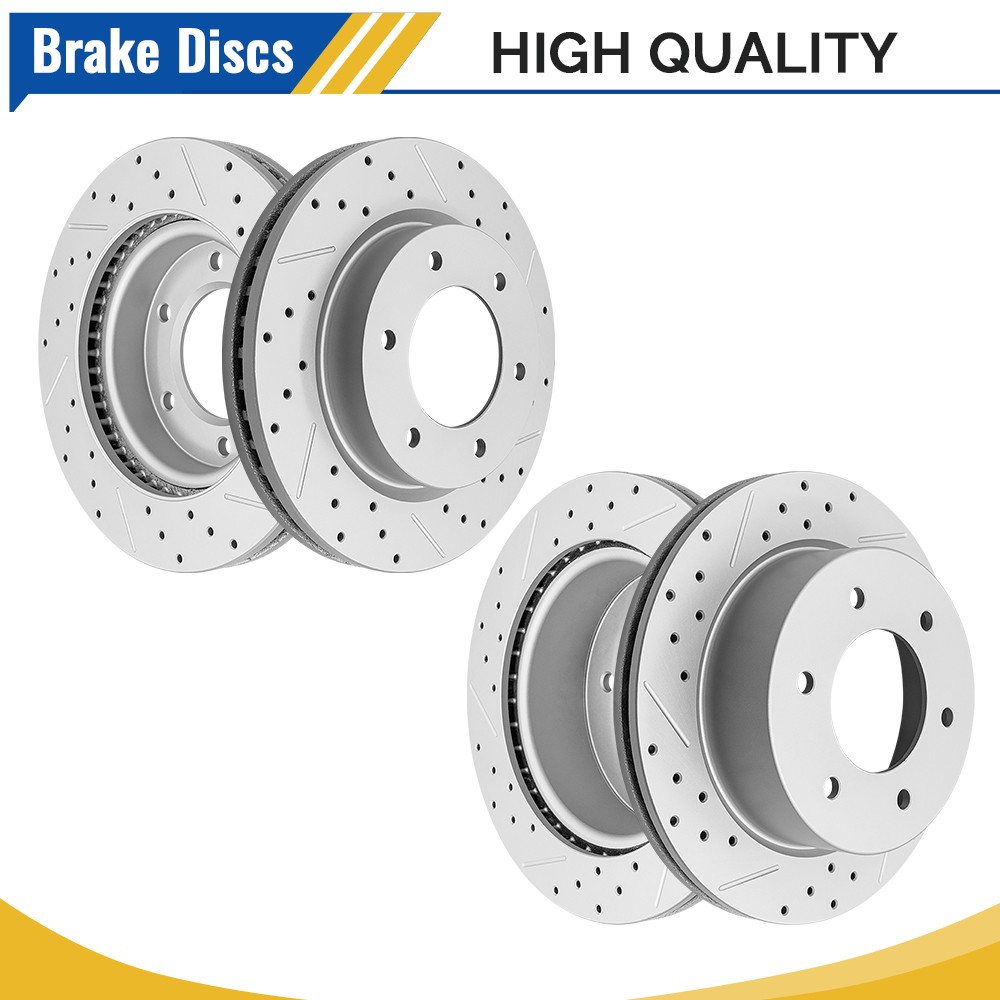 12.24” Front & 12.13” Rear Disc Brake Rotors Set for 2019-2023 Ford Ranger