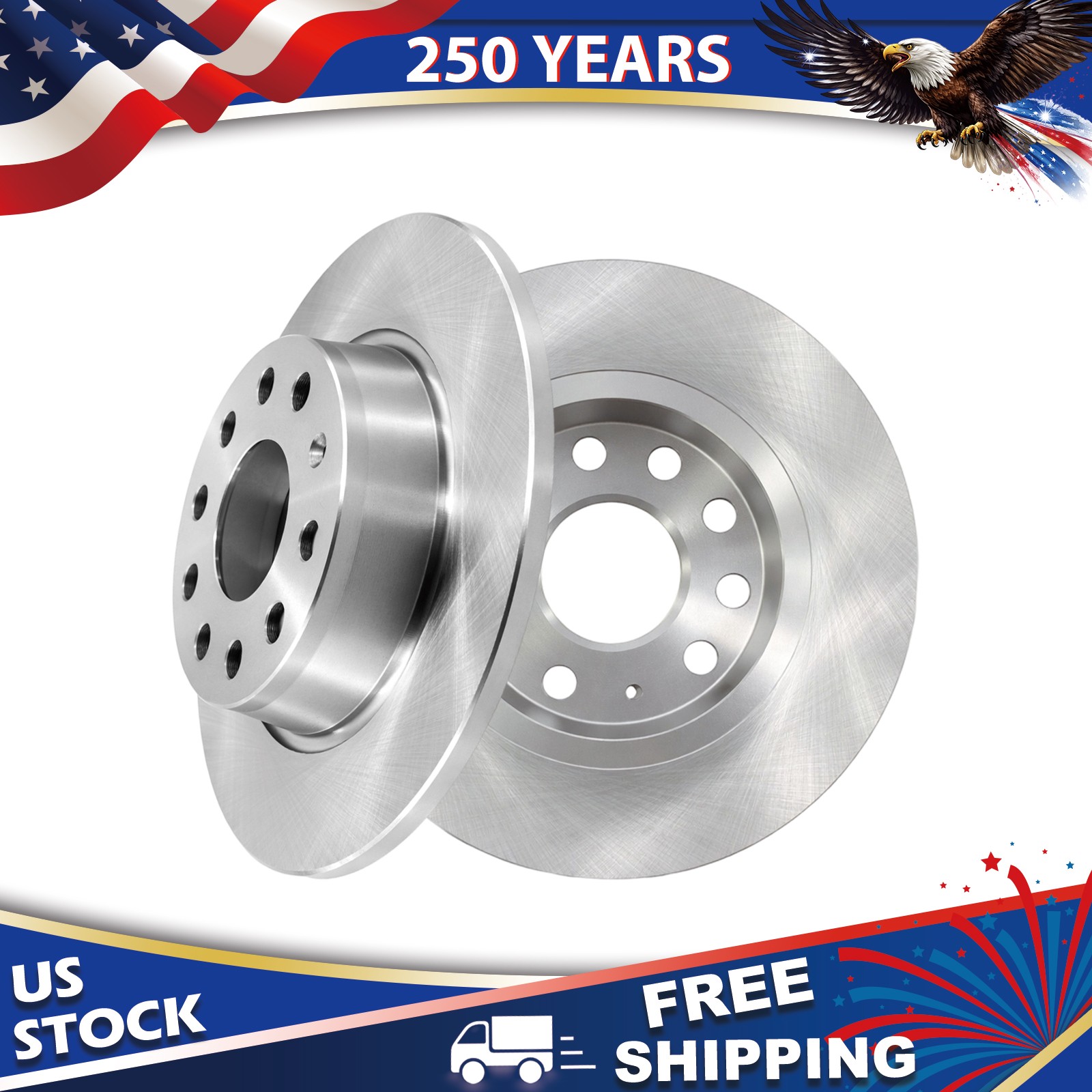 10.71″272mm Rear Disc Brake Rotors for Volkswagen GTI E-Golf Alltrack Sportwagen