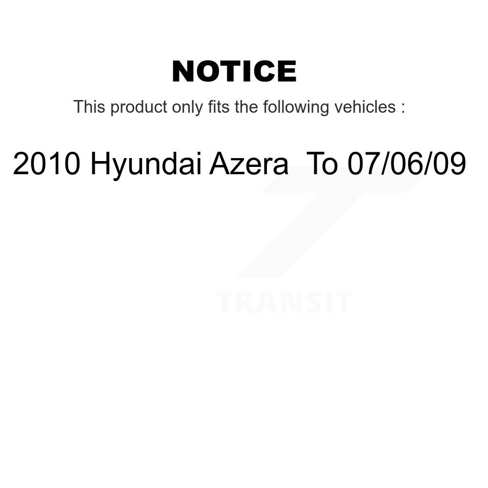 [Rear] Disc Coated Rotors Ceramic Pads Parking Brake Shoes Kit For Hyundai Azera